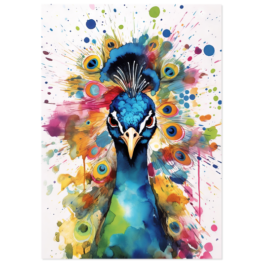 Bird peacock pop art (BIRD24)