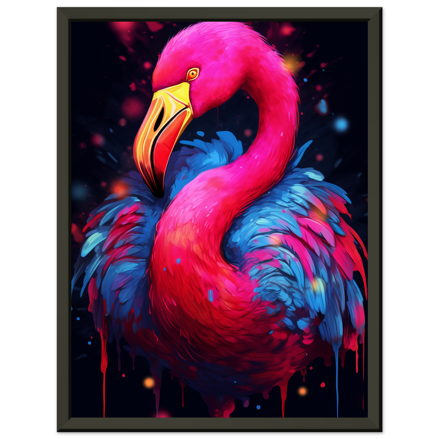 Flamingo pop art (BIRD33)