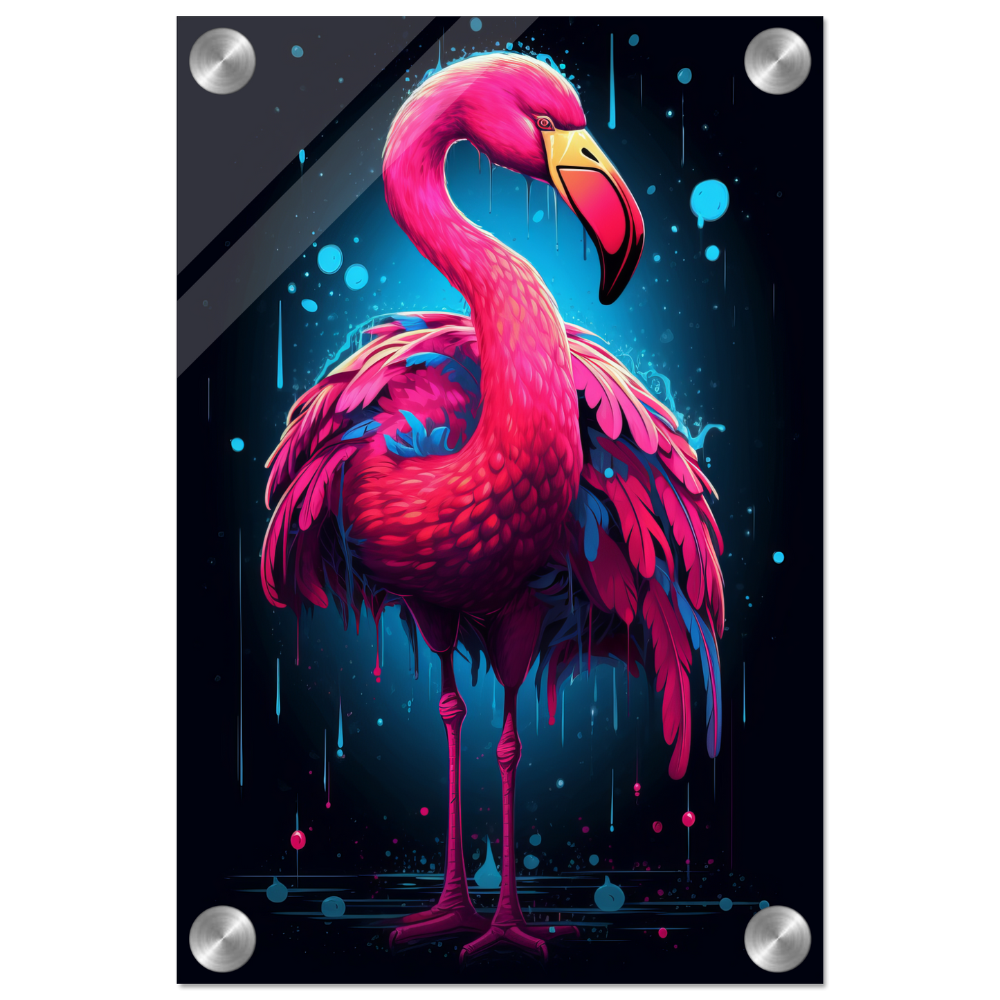 Flamingo pop art (BIRD36)