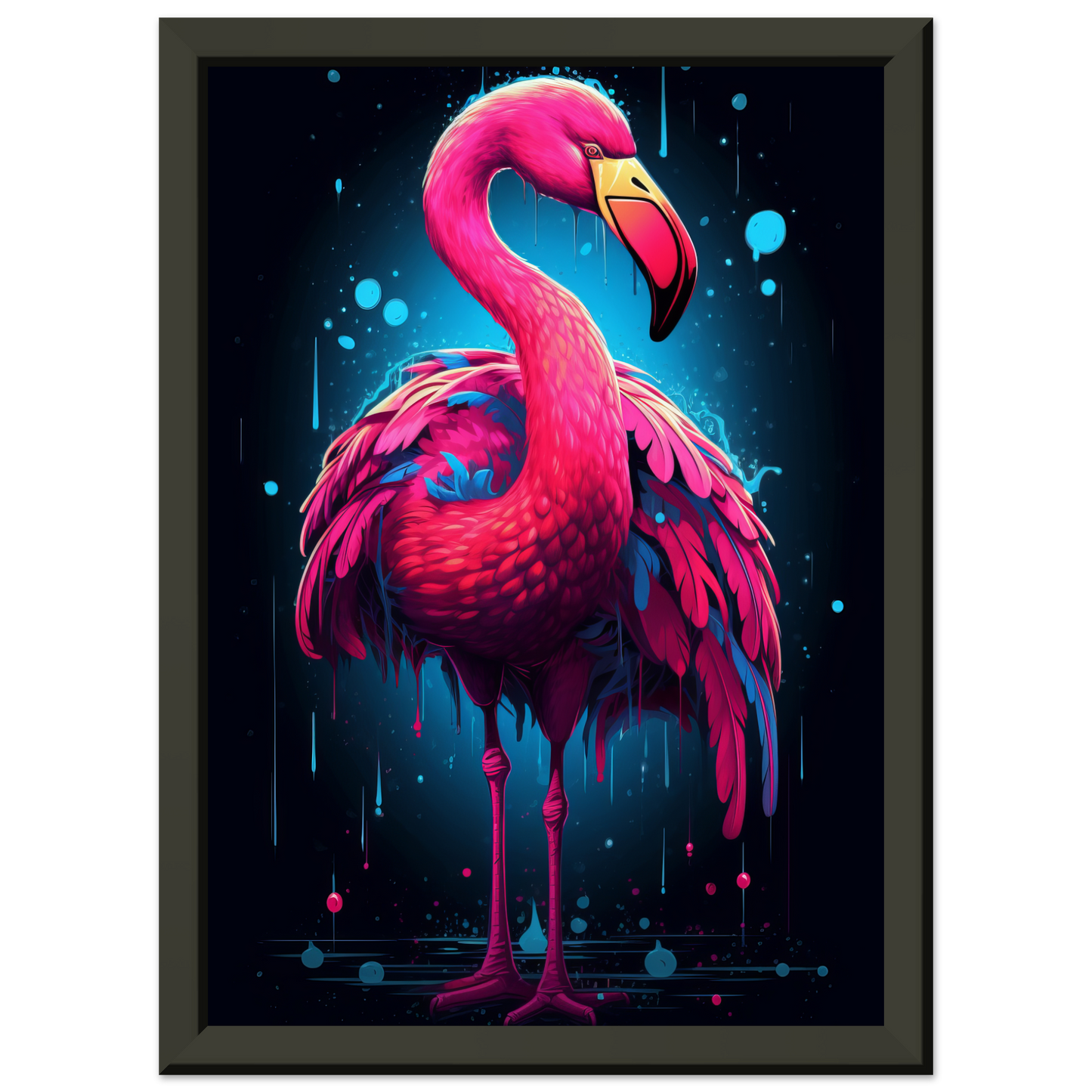 Flamingo pop art (BIRD36)