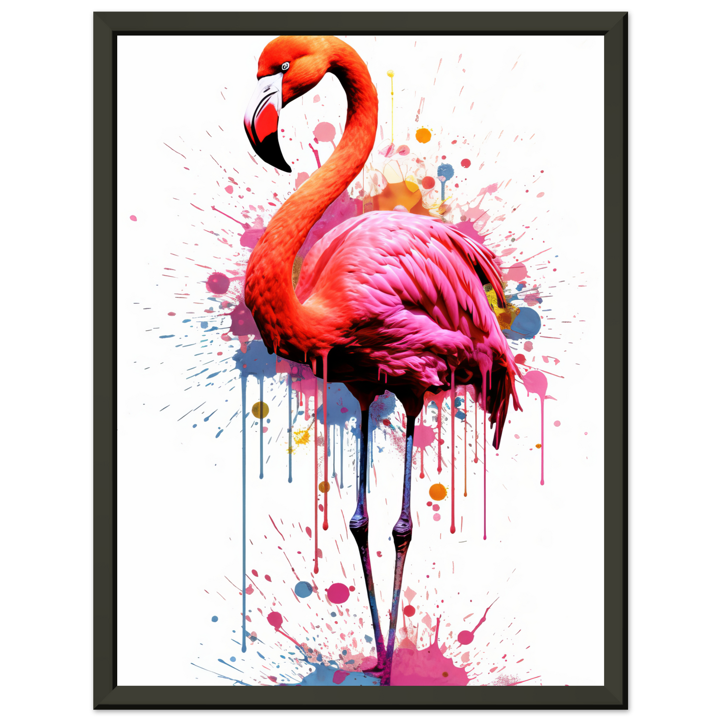 Flamingo pop art (BIRD37)