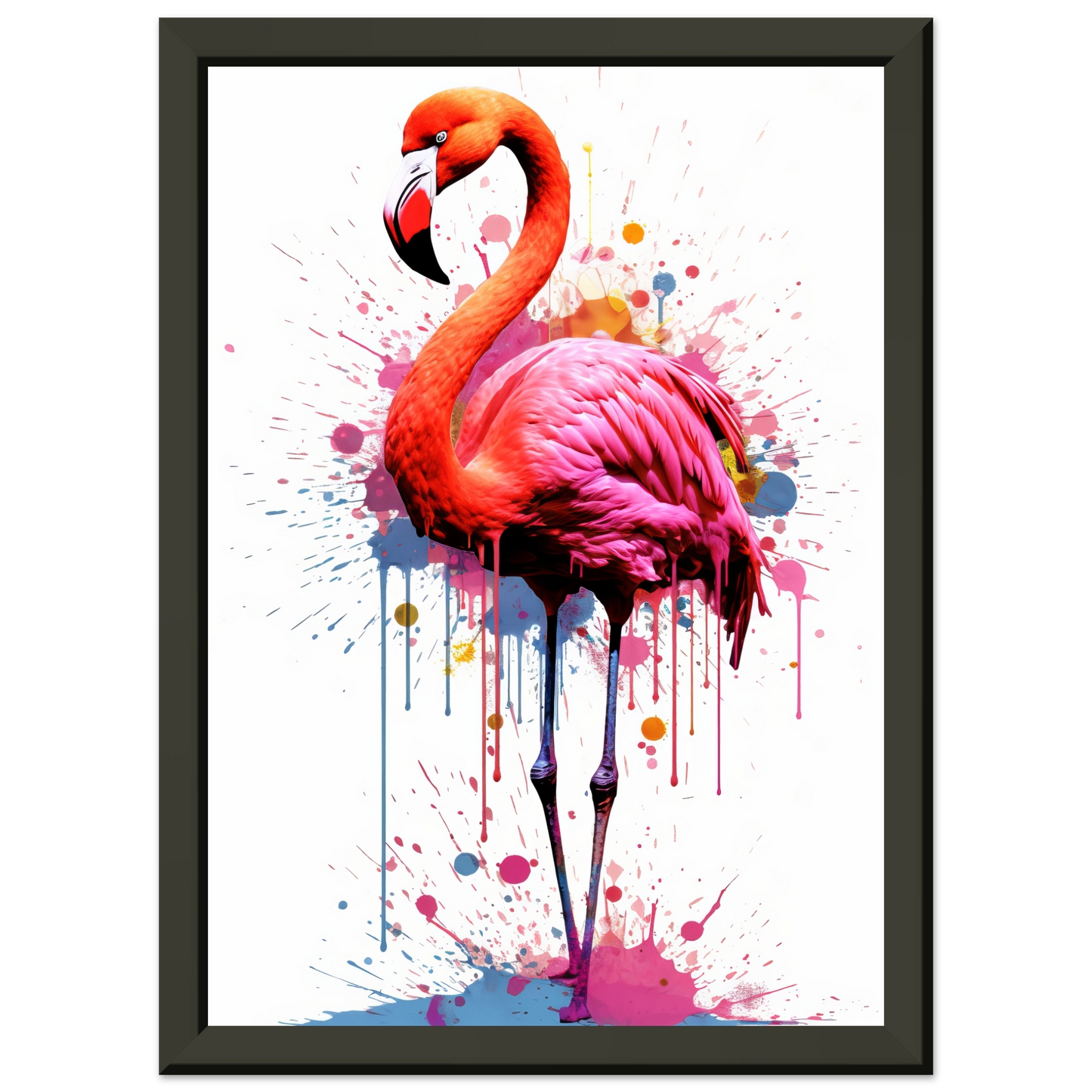 Flamingo pop art (BIRD37)