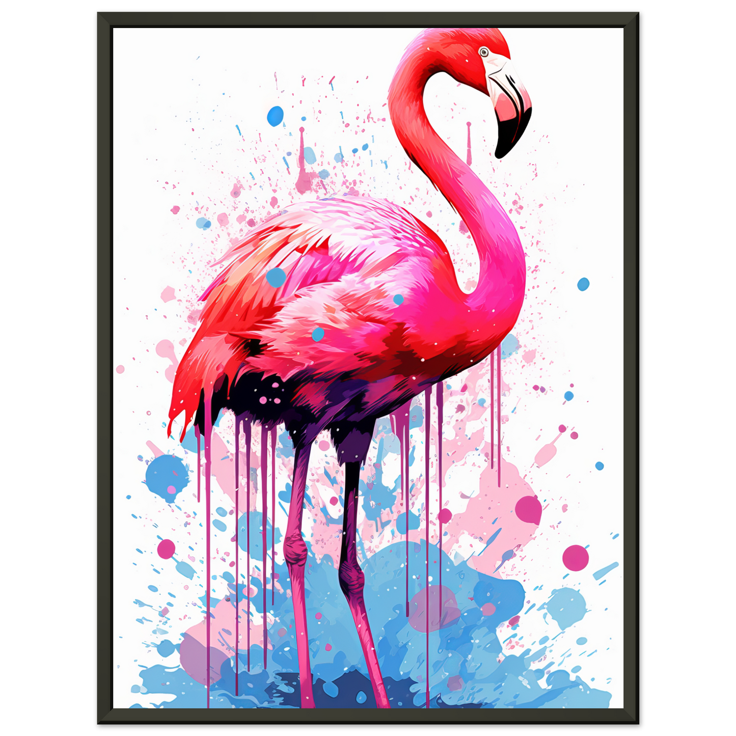 Flamingo pop art (BIRD38)