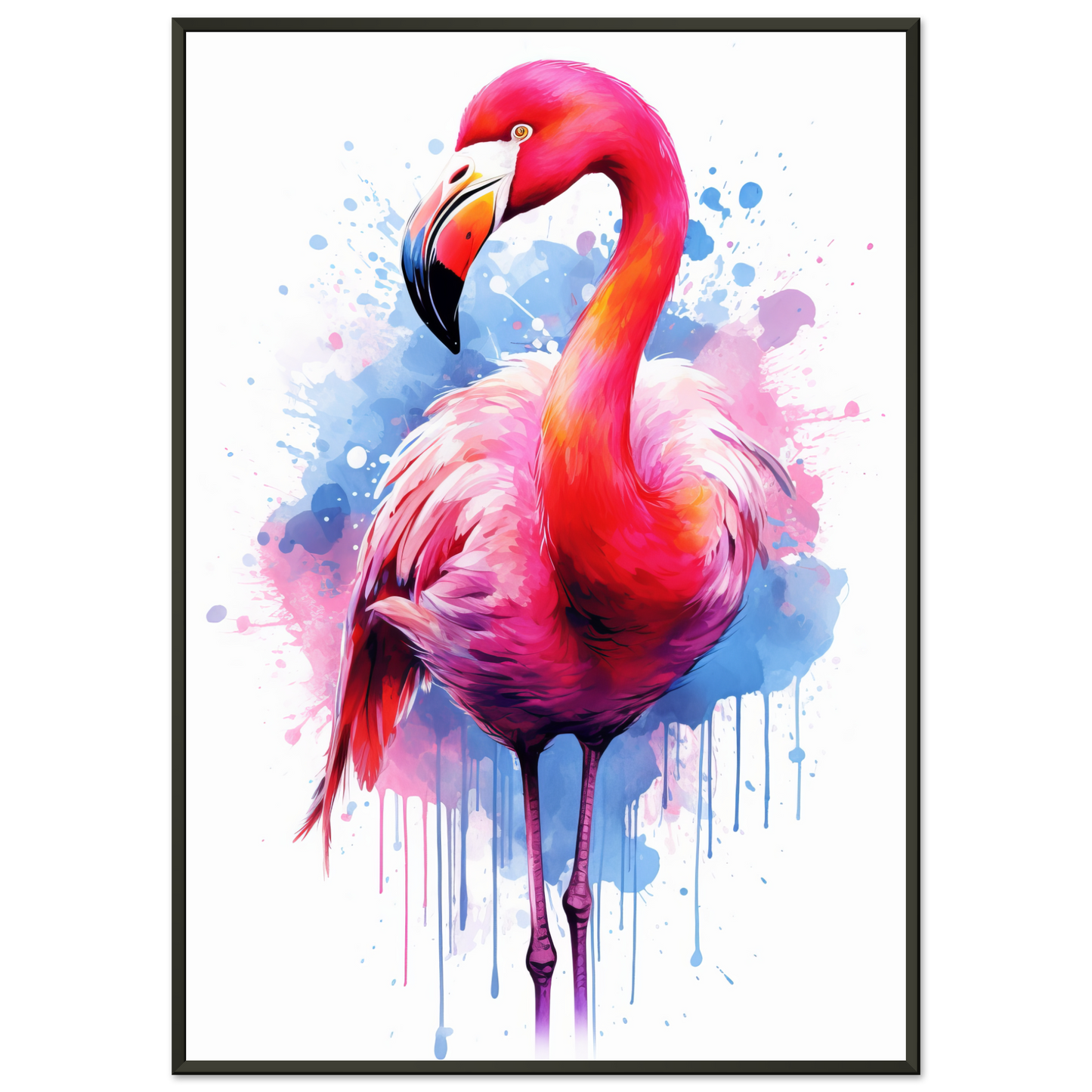 Flamingo pop art (BIRD39)