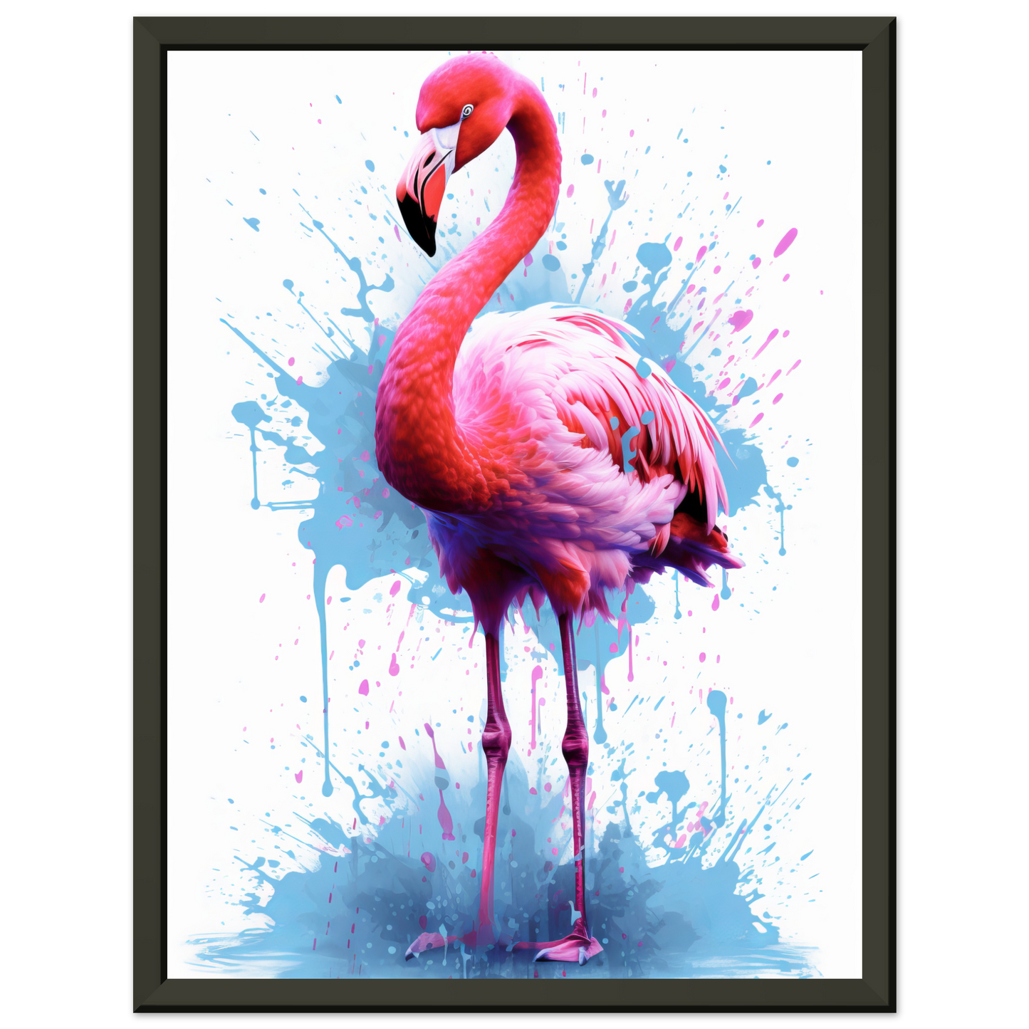 Flamingo pop art (BIRD40)