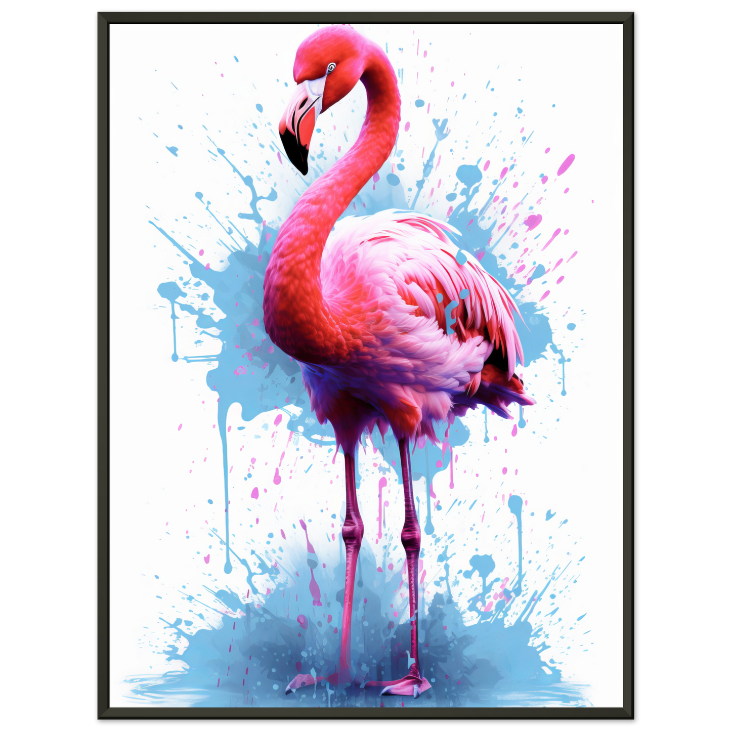Flamingo pop art (BIRD40)