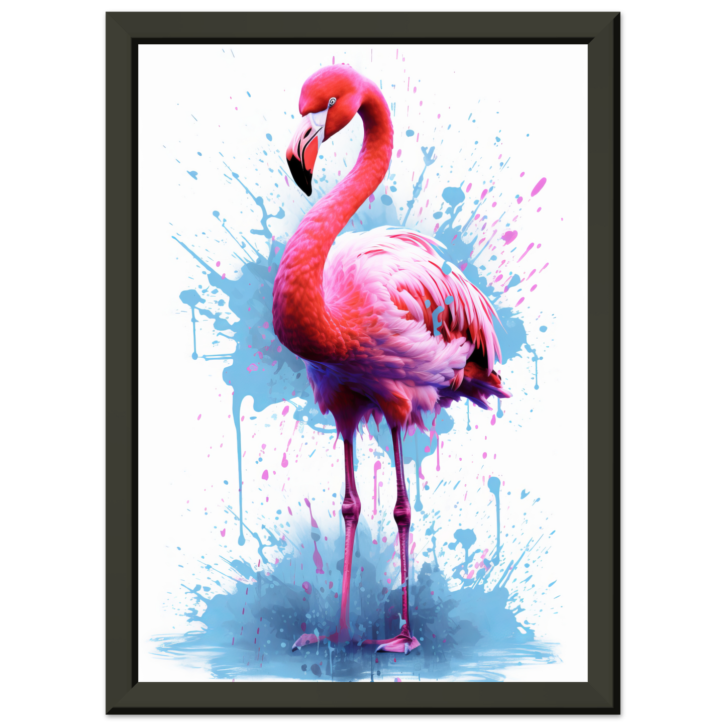 Flamingo pop art (BIRD40)