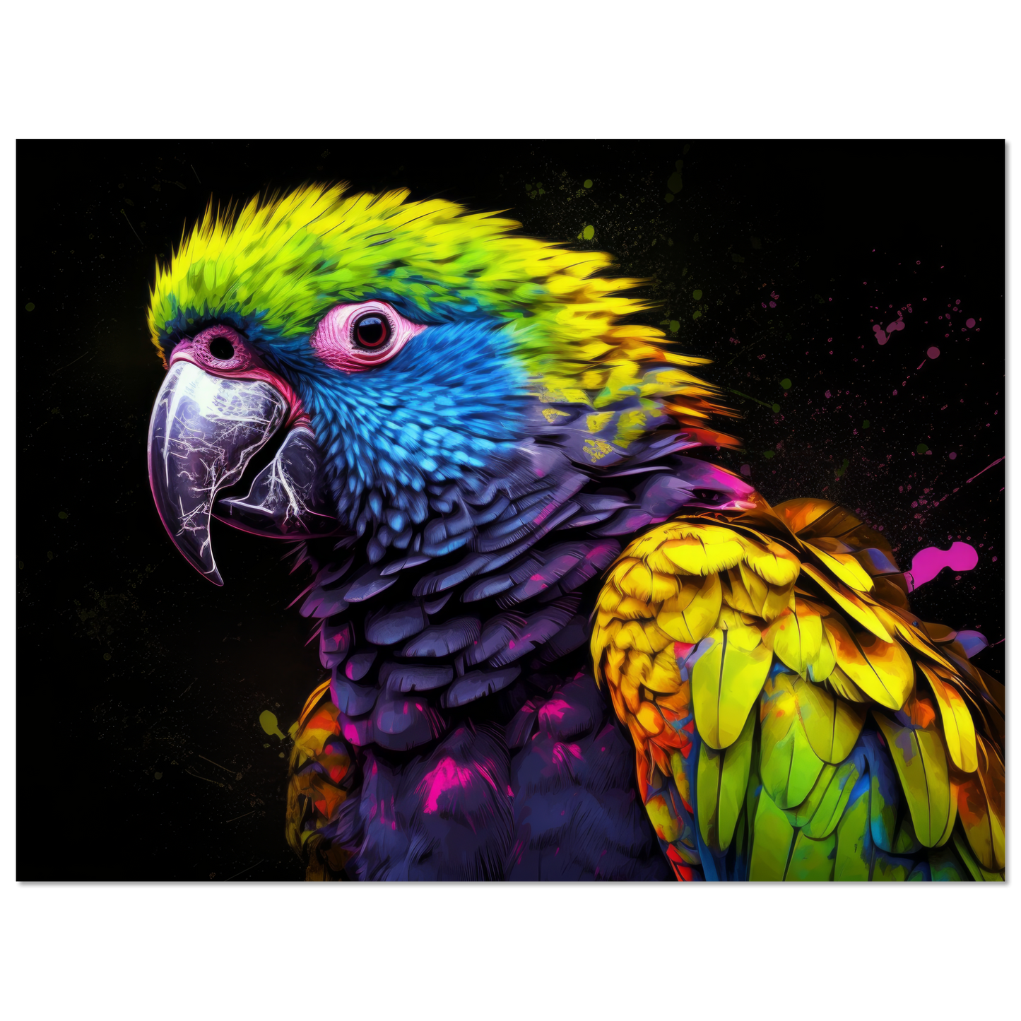 Papagei Pop-Art (BIRD46)
