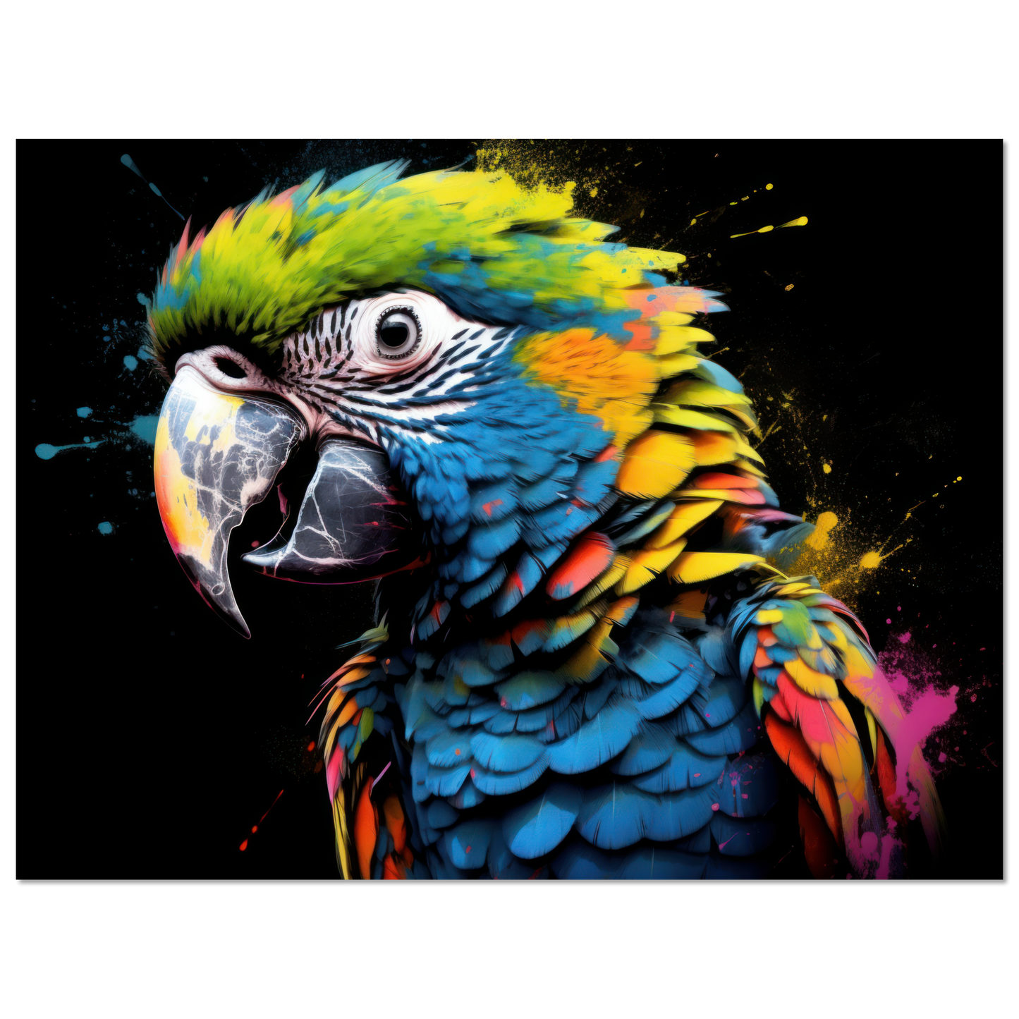 Papagei Pop-Art (BIRD48)