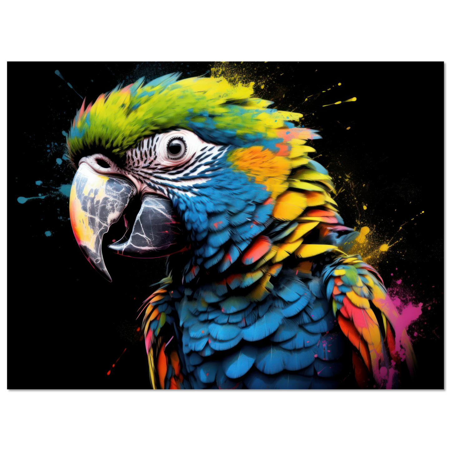 Papagei Pop-Art (BIRD48)