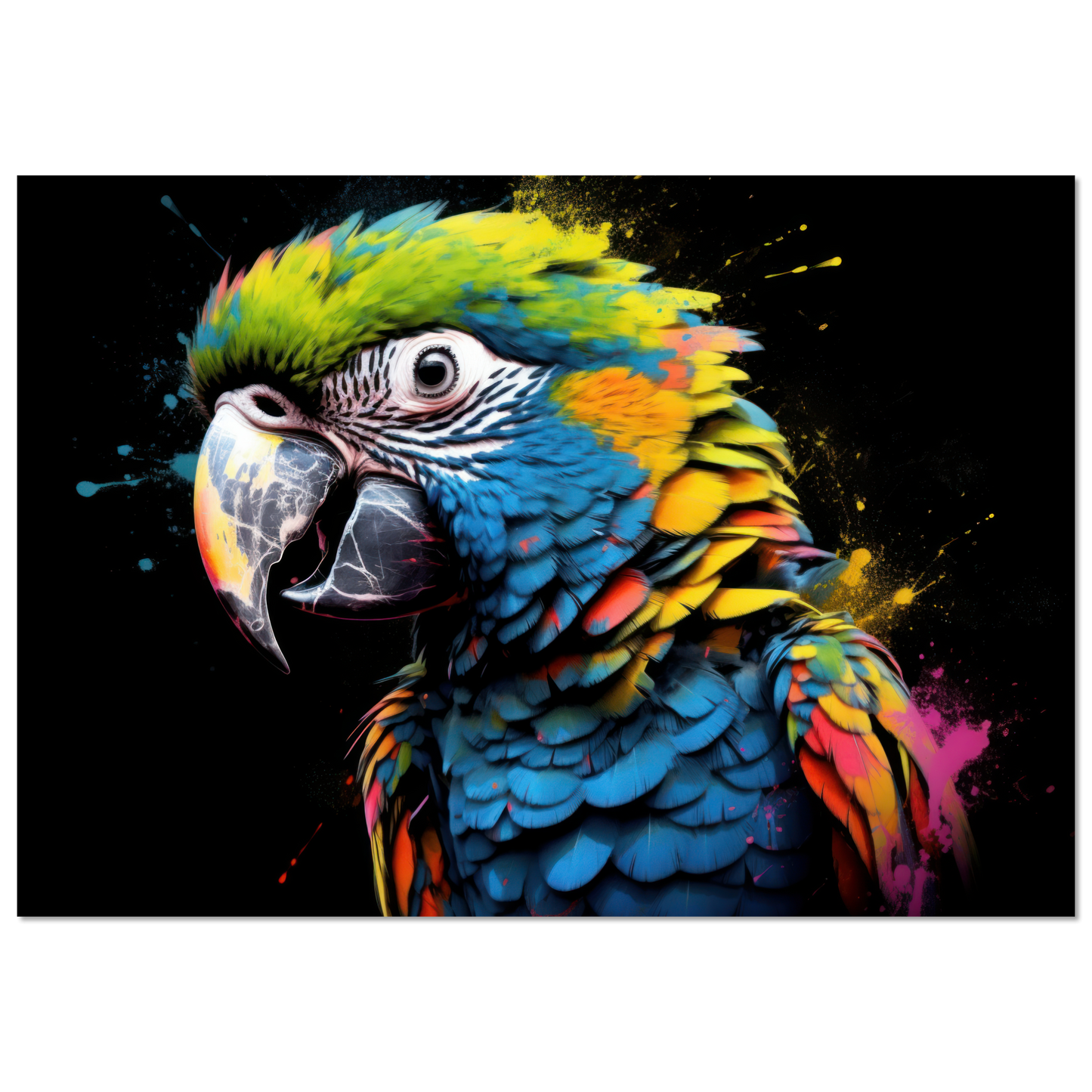 Papagei Pop-Art (BIRD48)