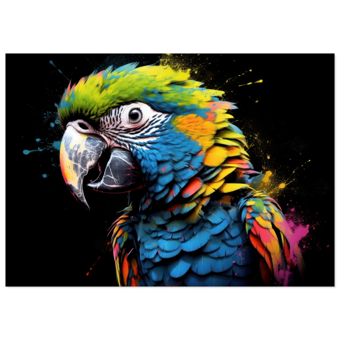 Papagei Pop-Art (BIRD48)