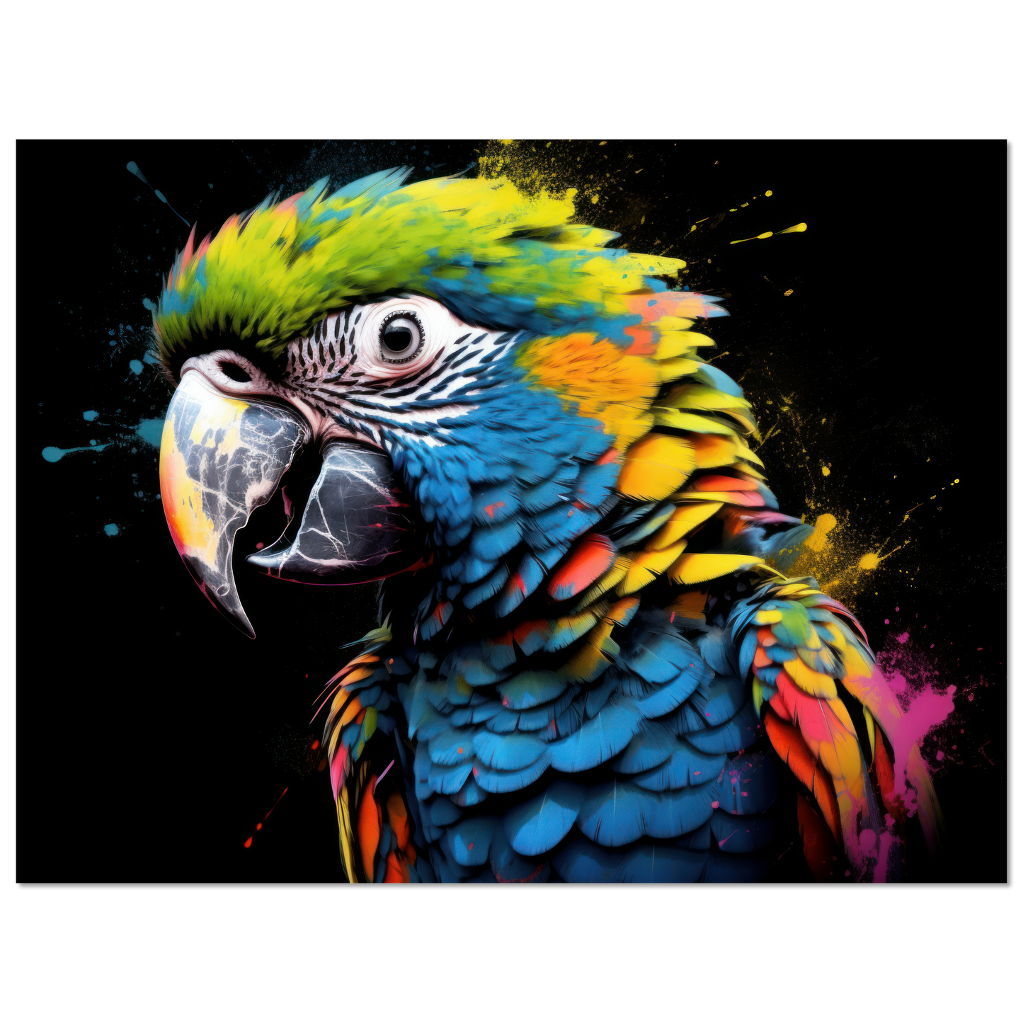 Papagei Pop-Art (BIRD48)