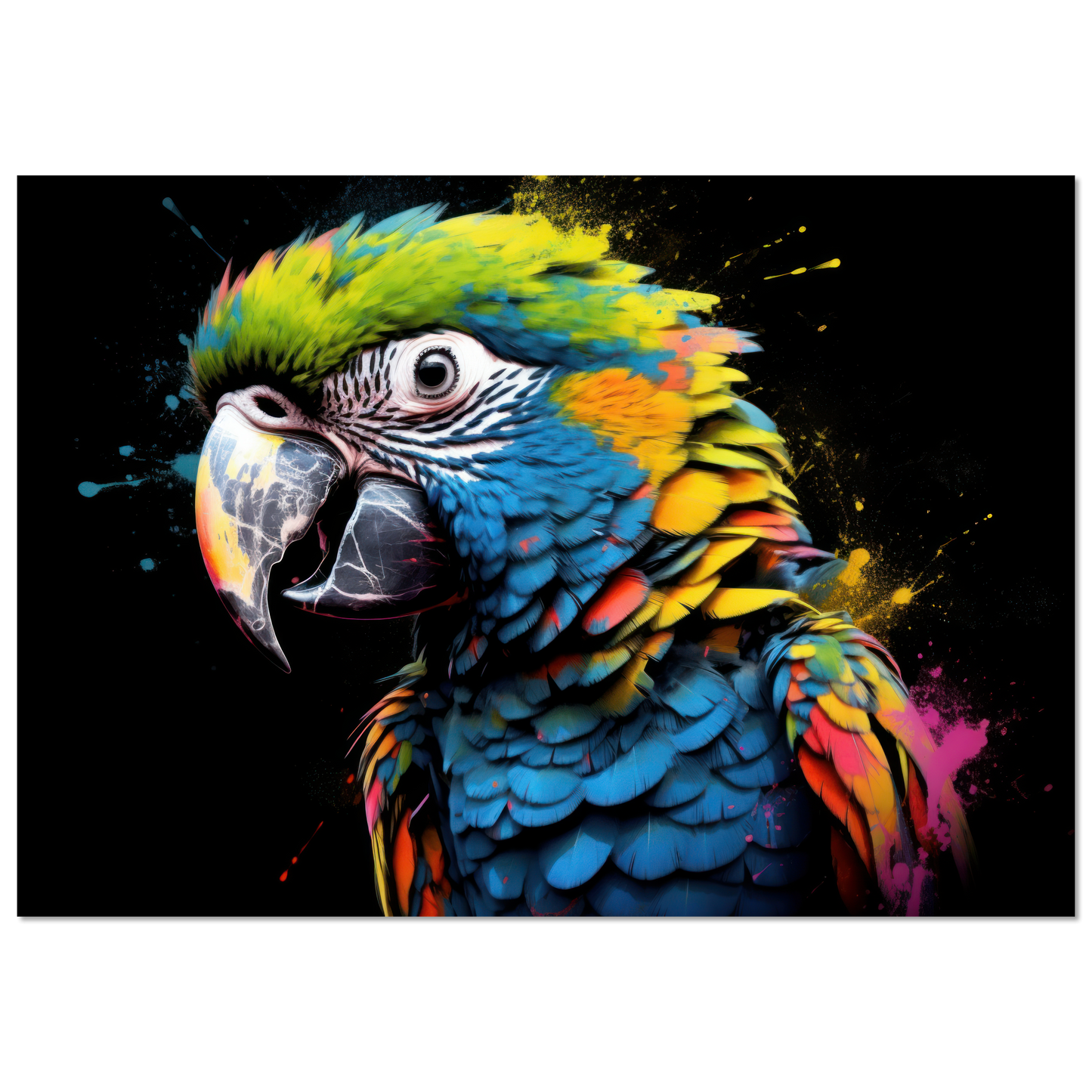 Papagei Pop-Art (BIRD48)
