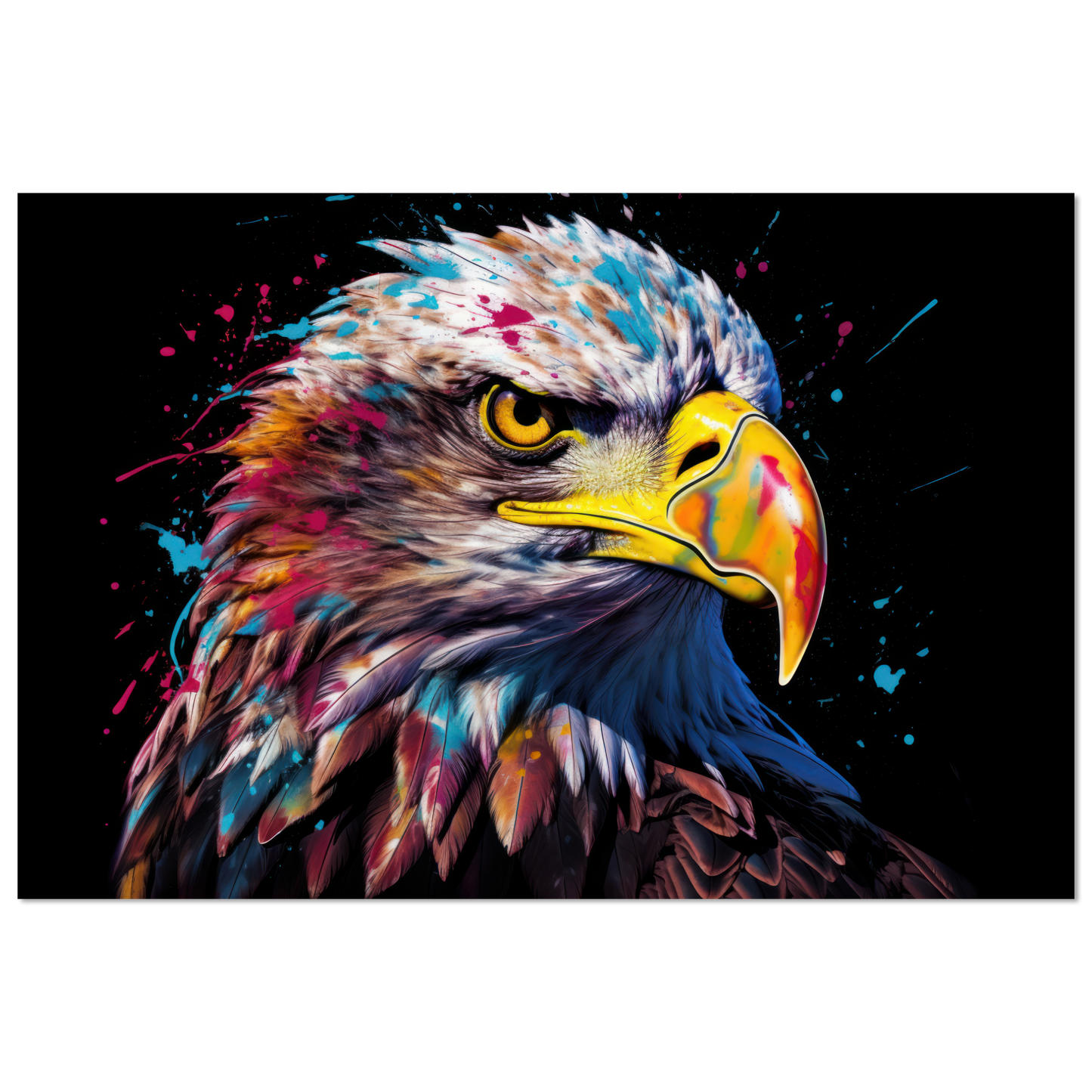Weißkopf Seeadler Pop-Art (BIRD49)