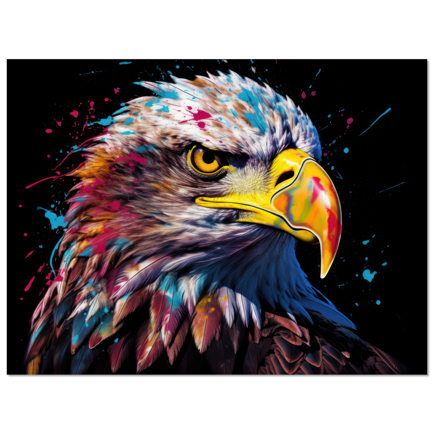 Weißkopf Seeadler Pop-Art (BIRD49)