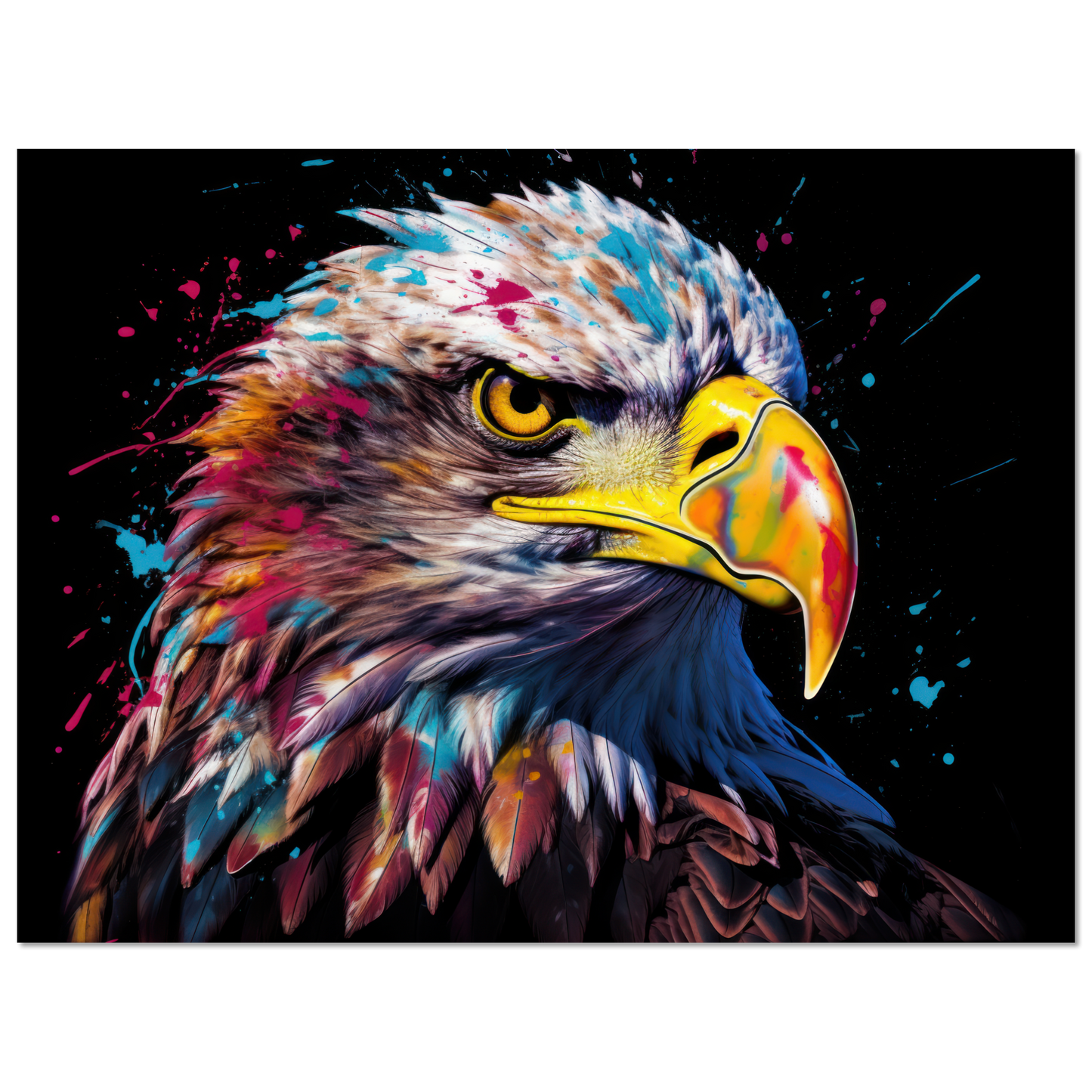 Weißkopf Seeadler Pop-Art (BIRD49)