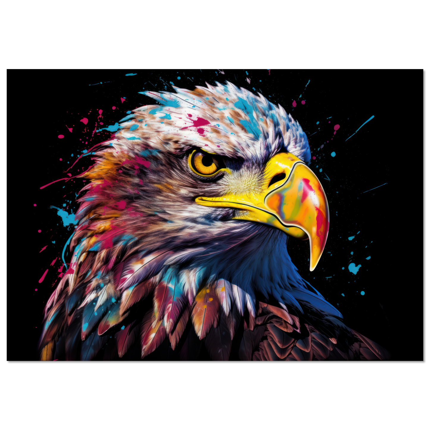 Weißkopf Seeadler Pop-Art (BIRD49)