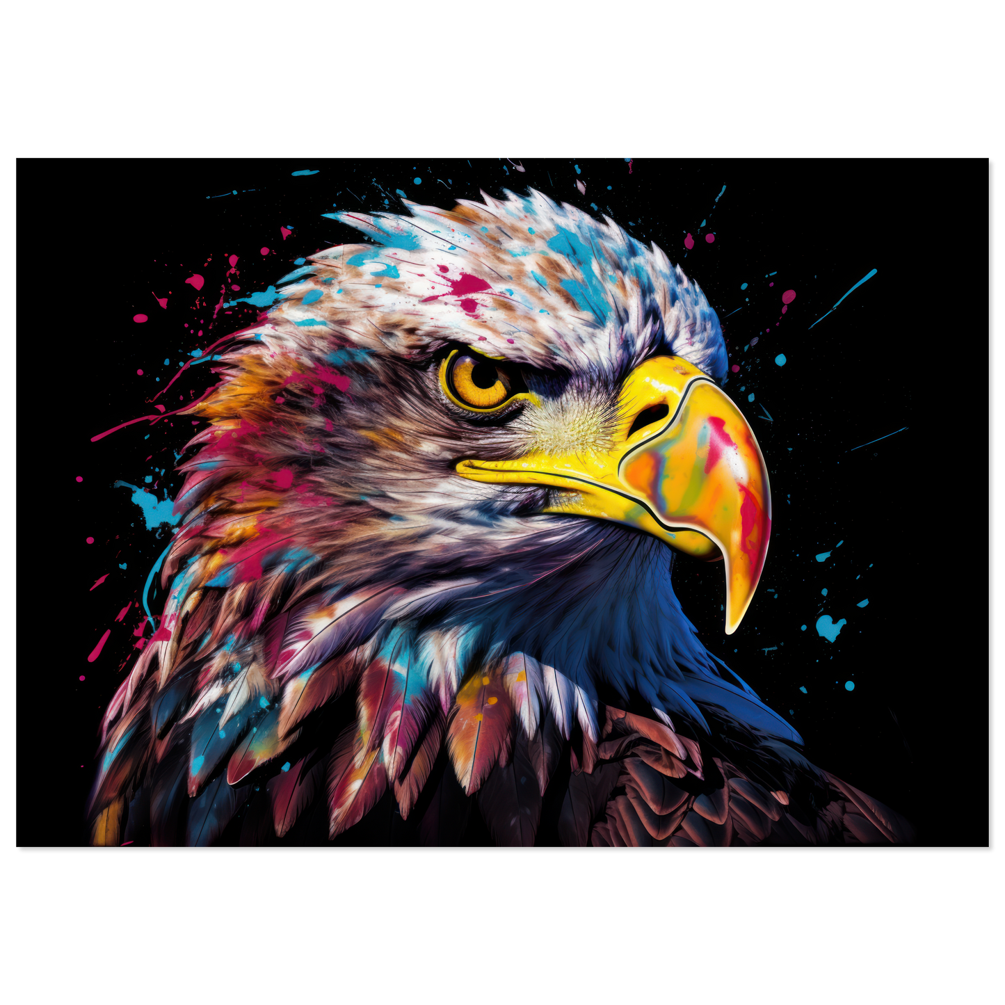 Weißkopf Seeadler Pop-Art (BIRD49)