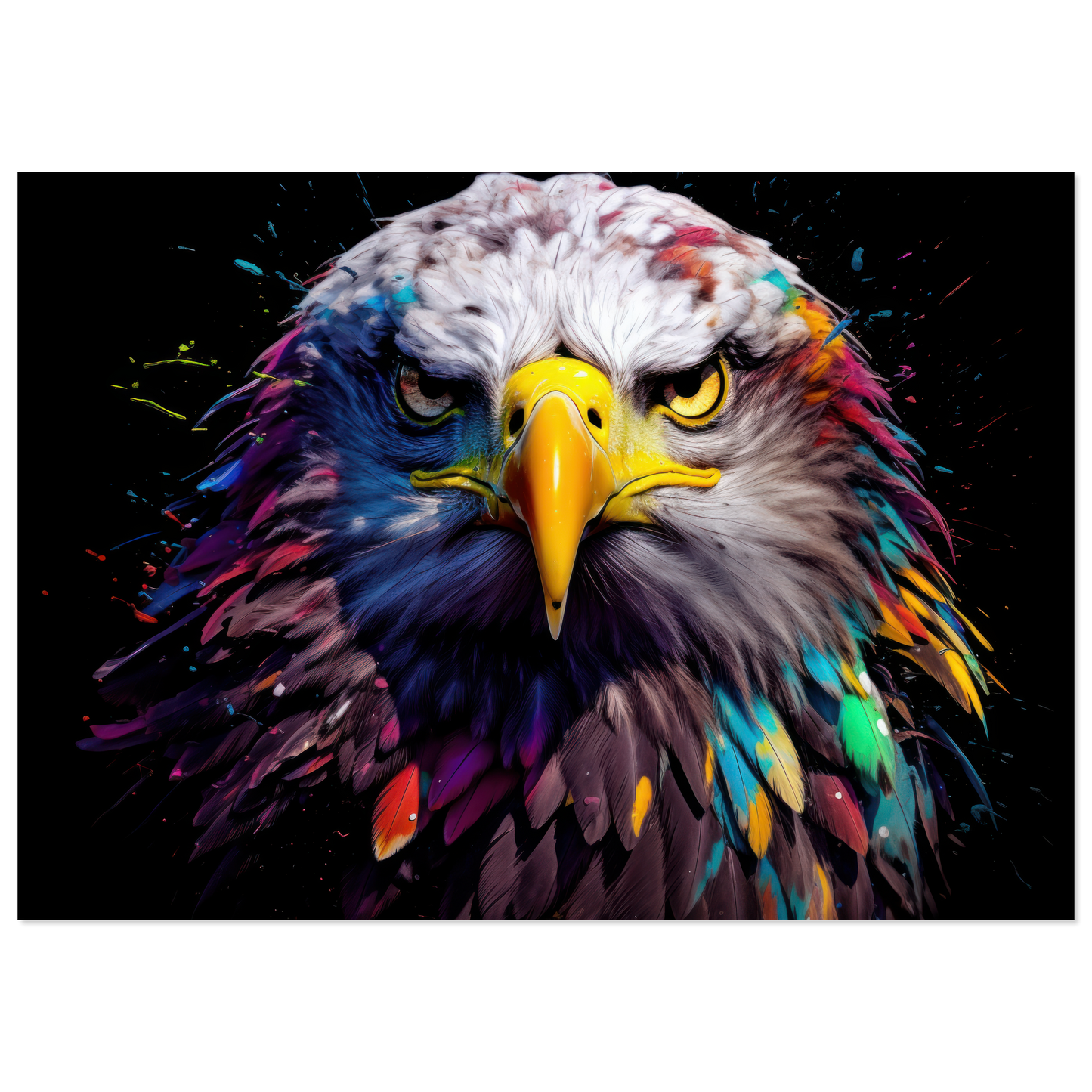 Weißkopf Seeadler Pop-Art (BIRD50)