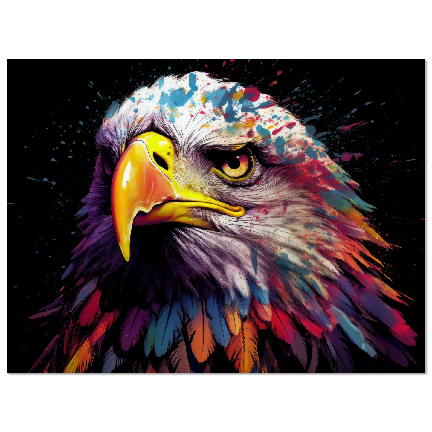 Weißkopf Seeadler Pop-Art (BIRD51)