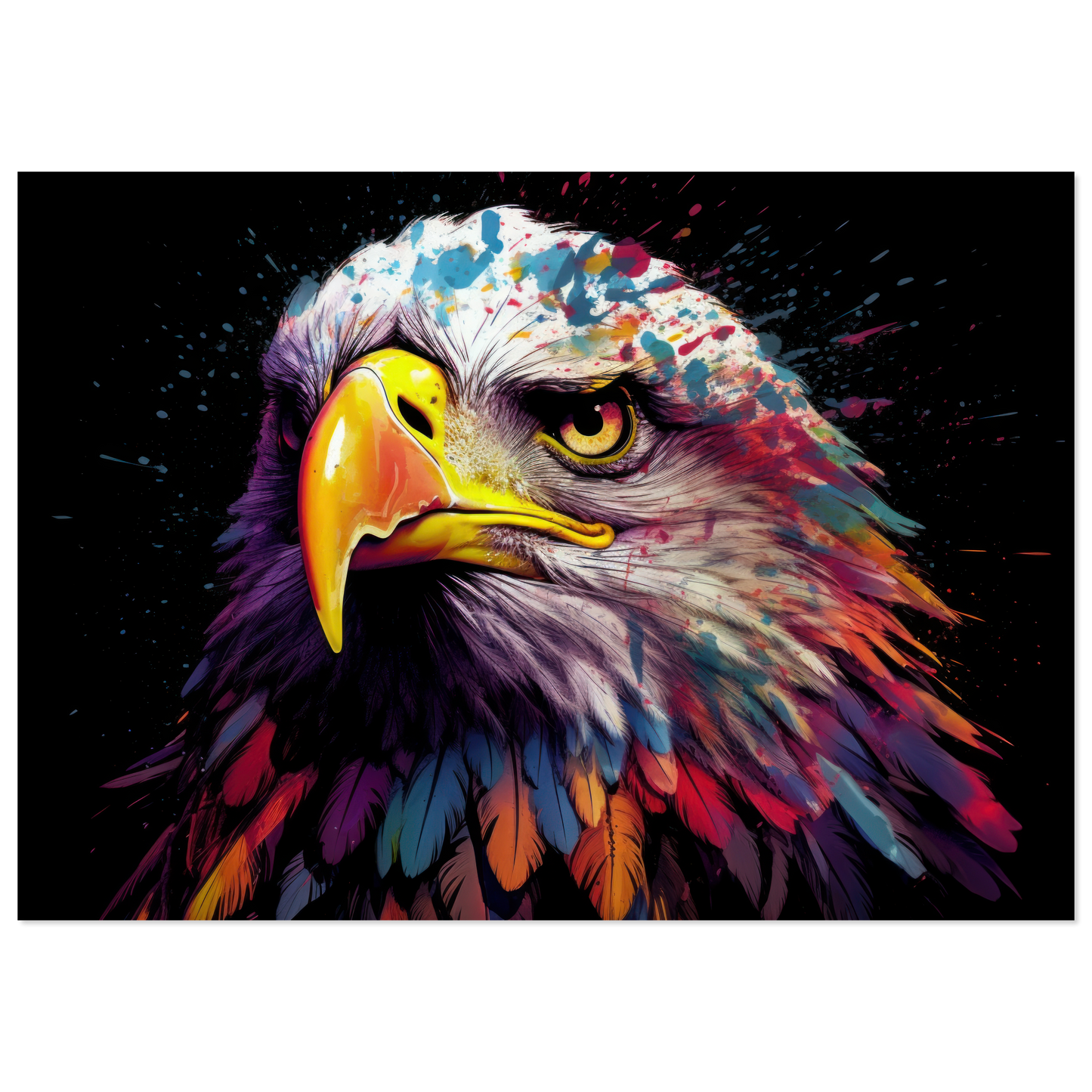 Weißkopf Seeadler Pop-Art (BIRD51)