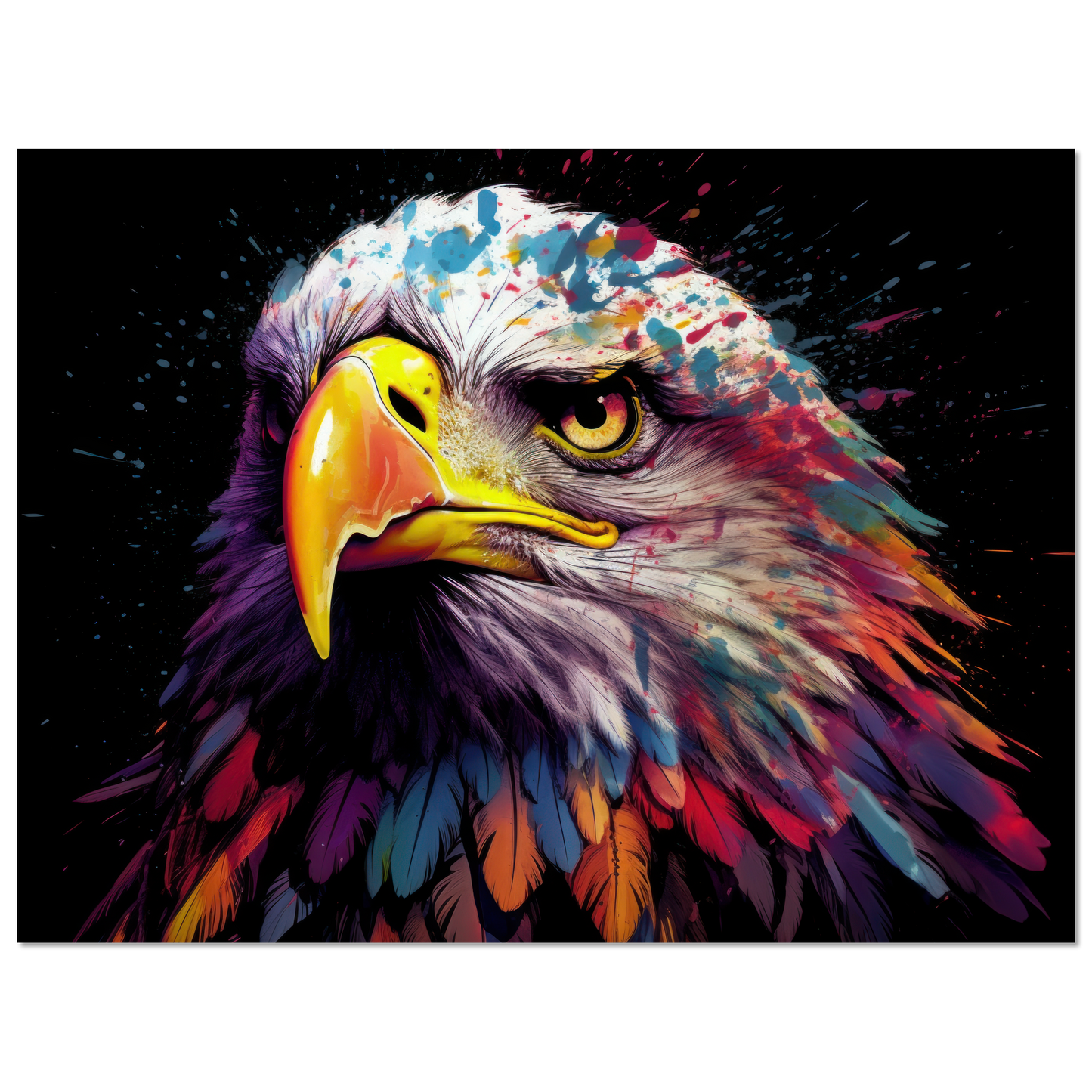 Weißkopf Seeadler Pop-Art (BIRD51)