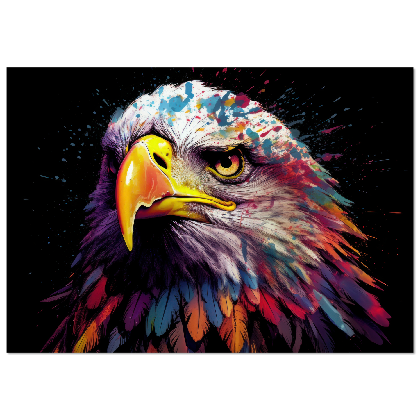 Weißkopf Seeadler Pop-Art (BIRD51)
