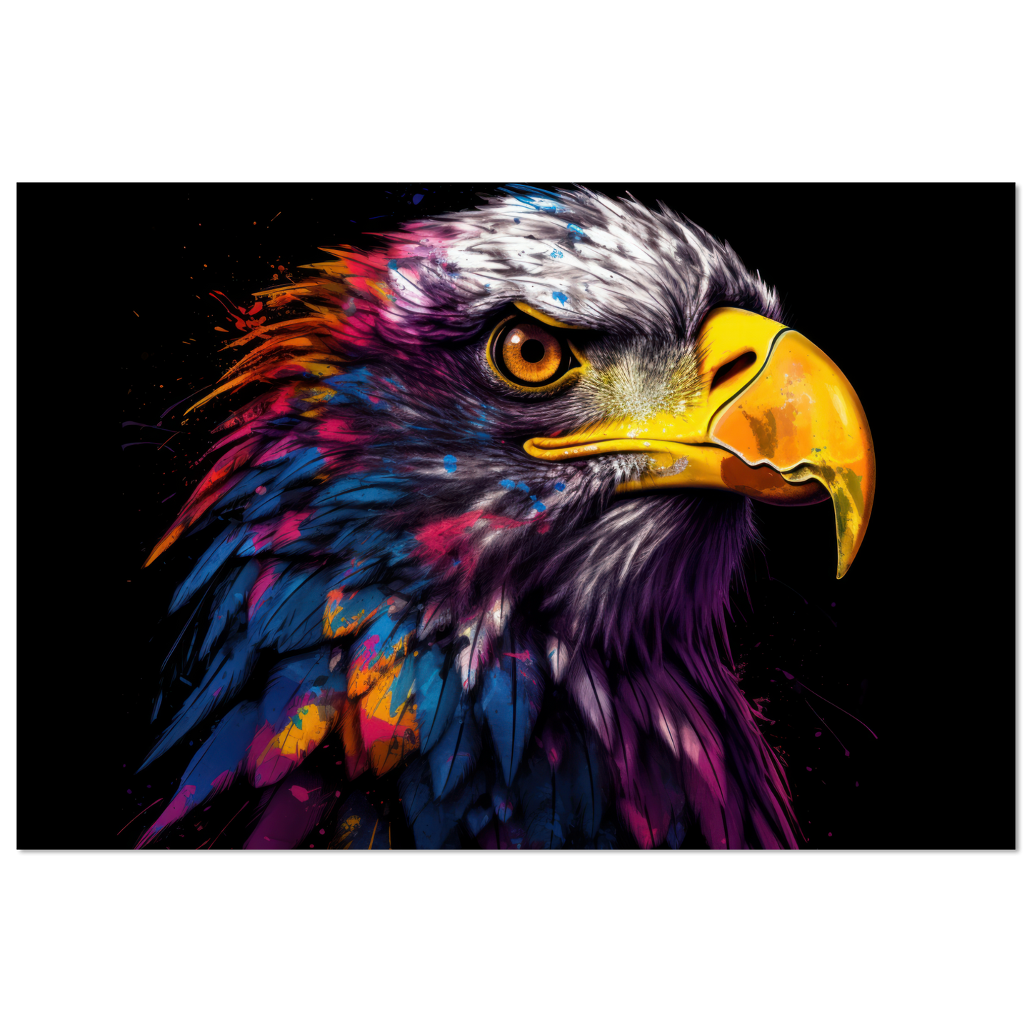 Weißkopf Seeadler Pop-Art (BIRD52)