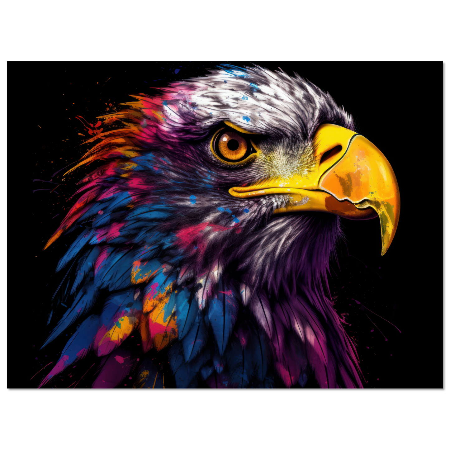 Weißkopf Seeadler Pop-Art (BIRD52)