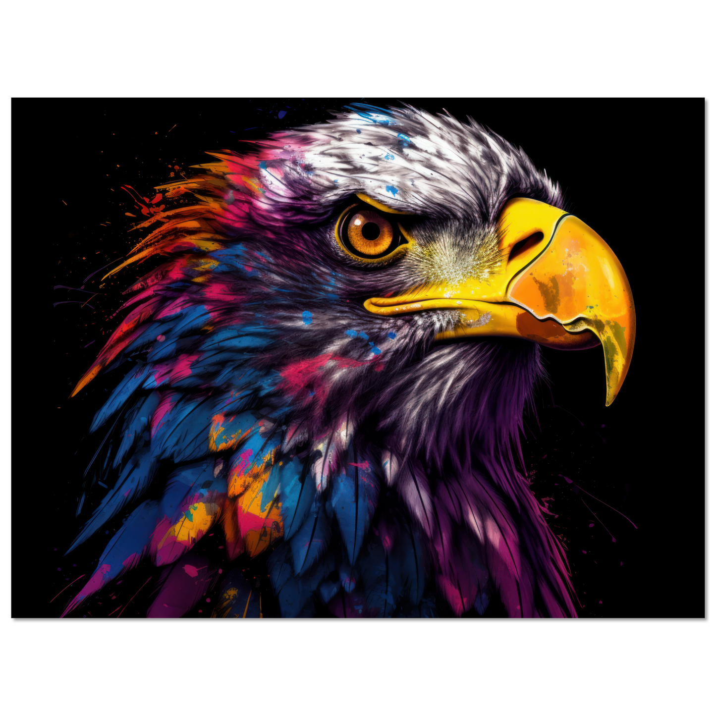 Weißkopf Seeadler Pop-Art (BIRD52)