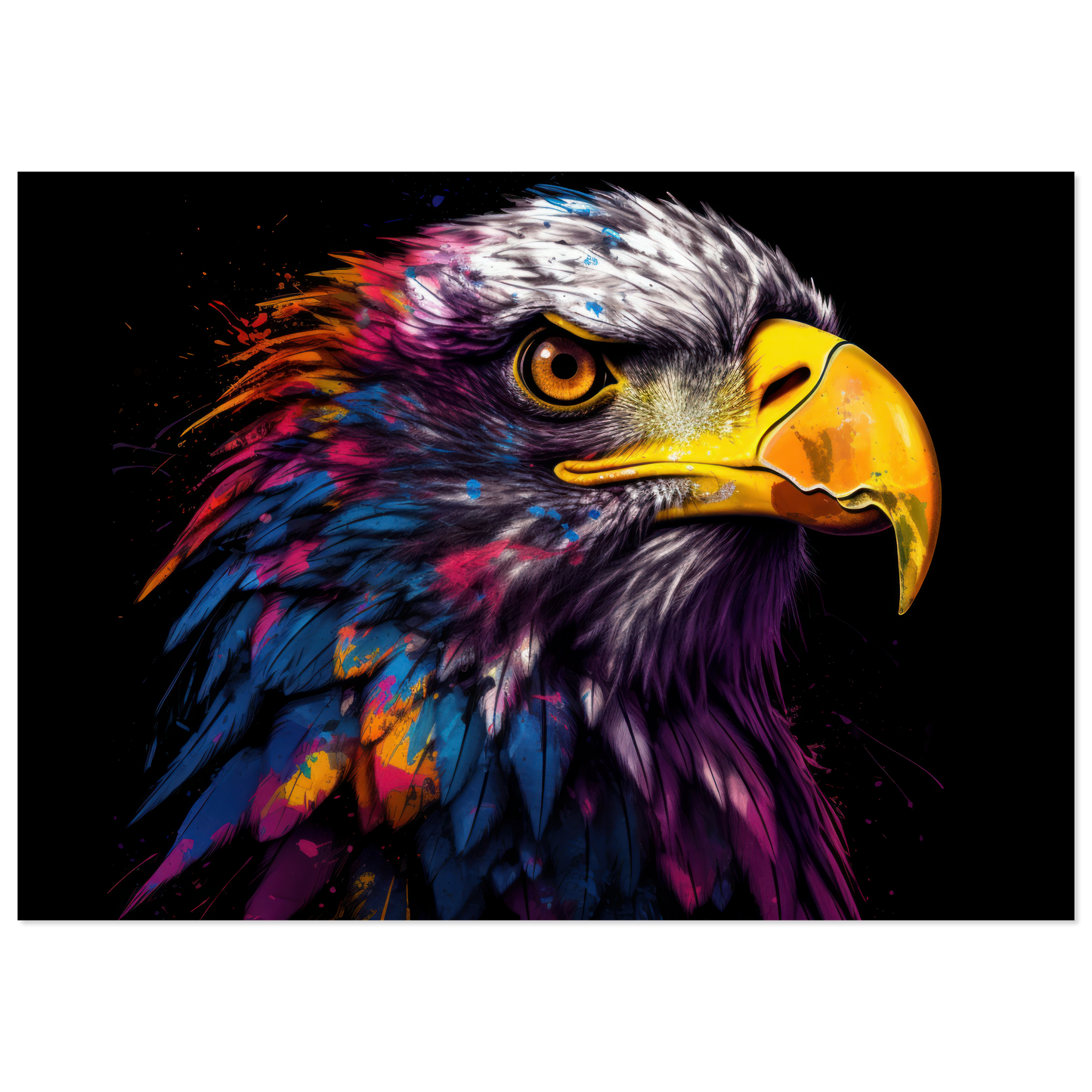 Weißkopf Seeadler Pop-Art (BIRD52)