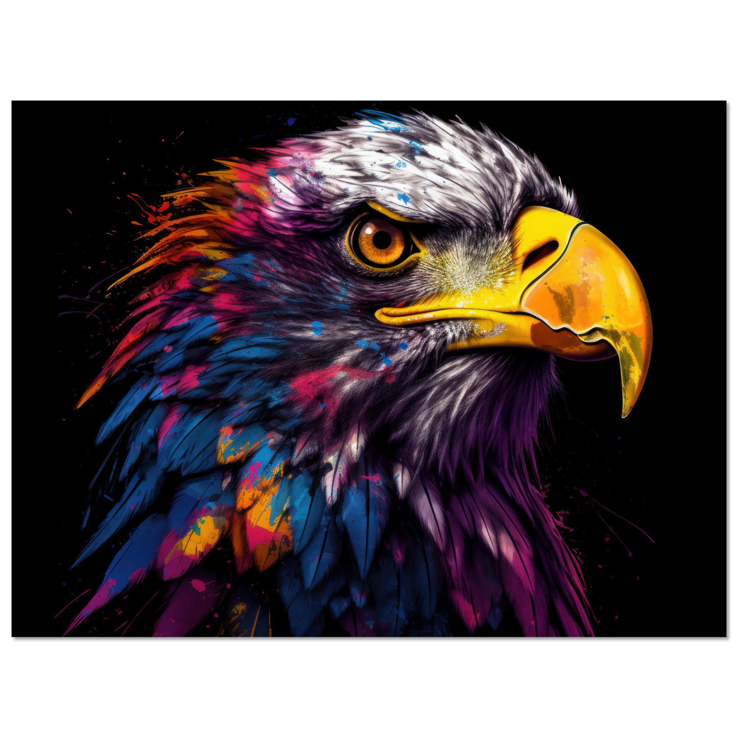 Weißkopf Seeadler Pop-Art (BIRD52)