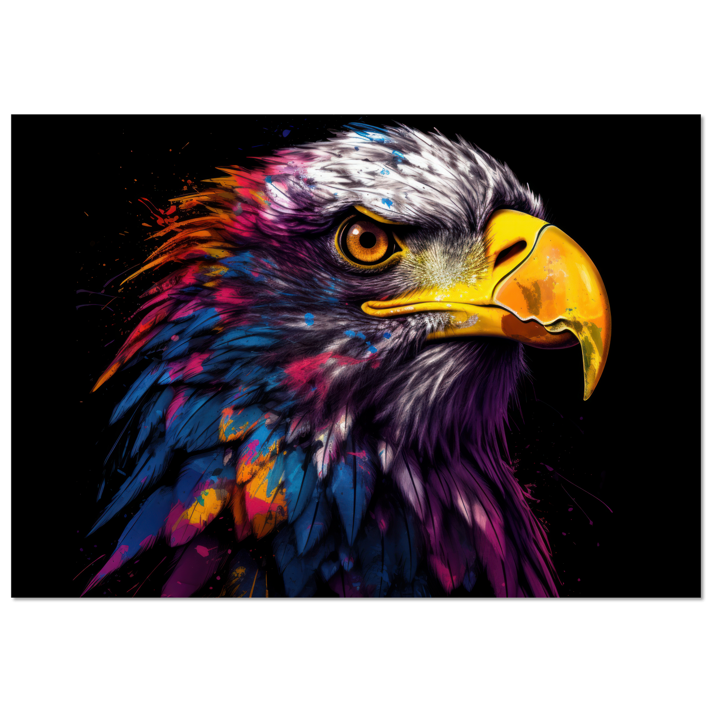 Weißkopf Seeadler Pop-Art (BIRD52)