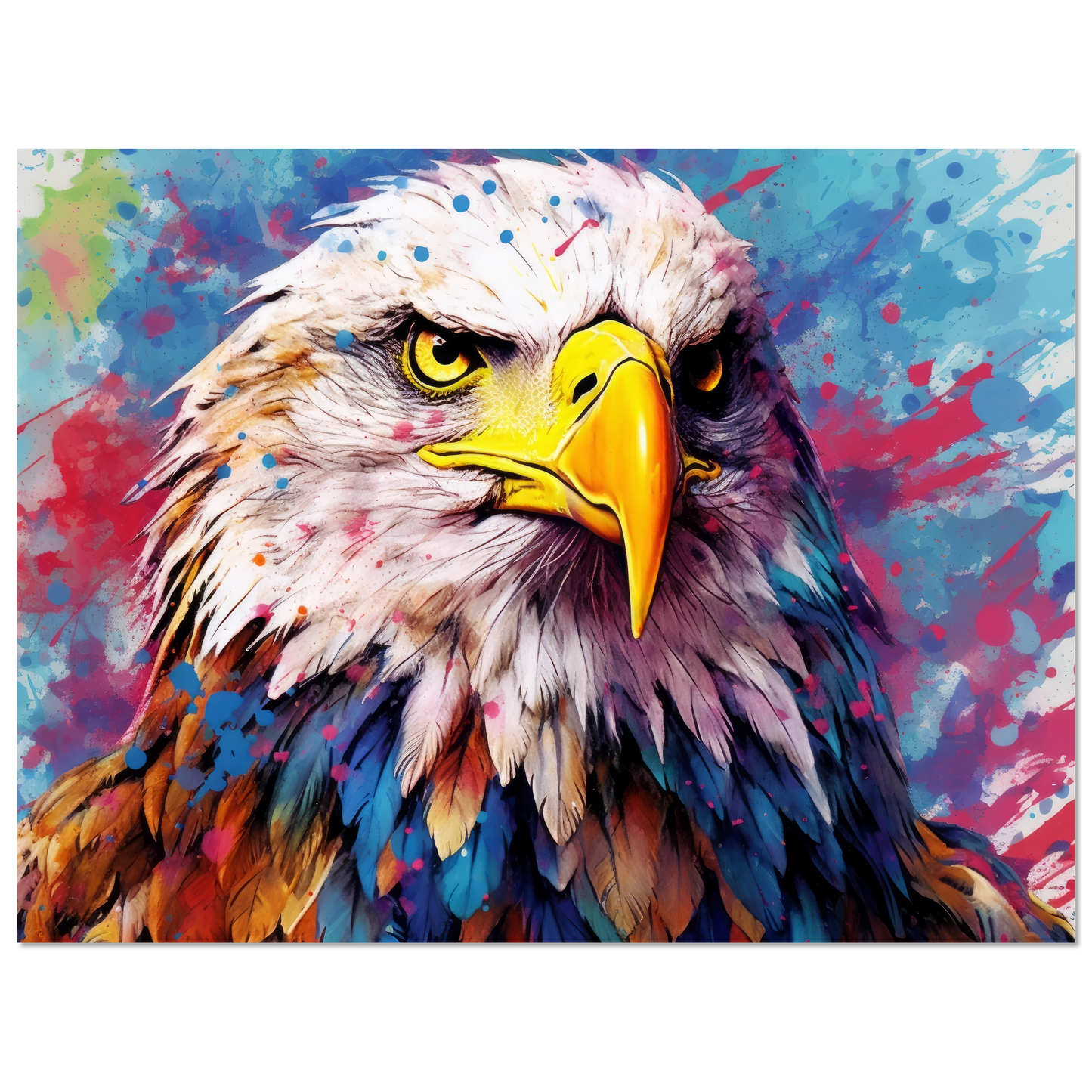 Weißkopf Seeadler Pop-Art (BIRD53)