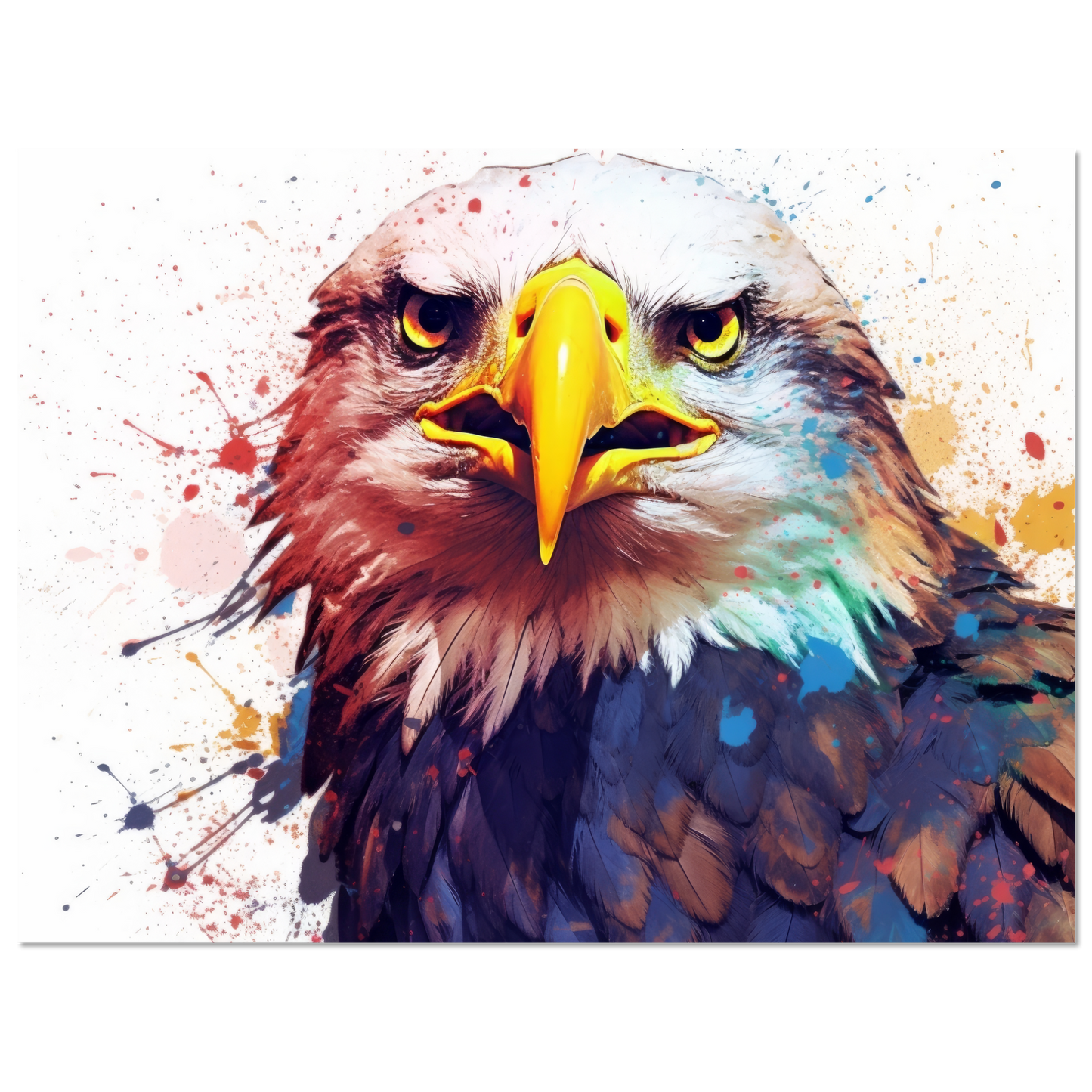 Weißkopf Seeadler Pop-Art (BIRD54)