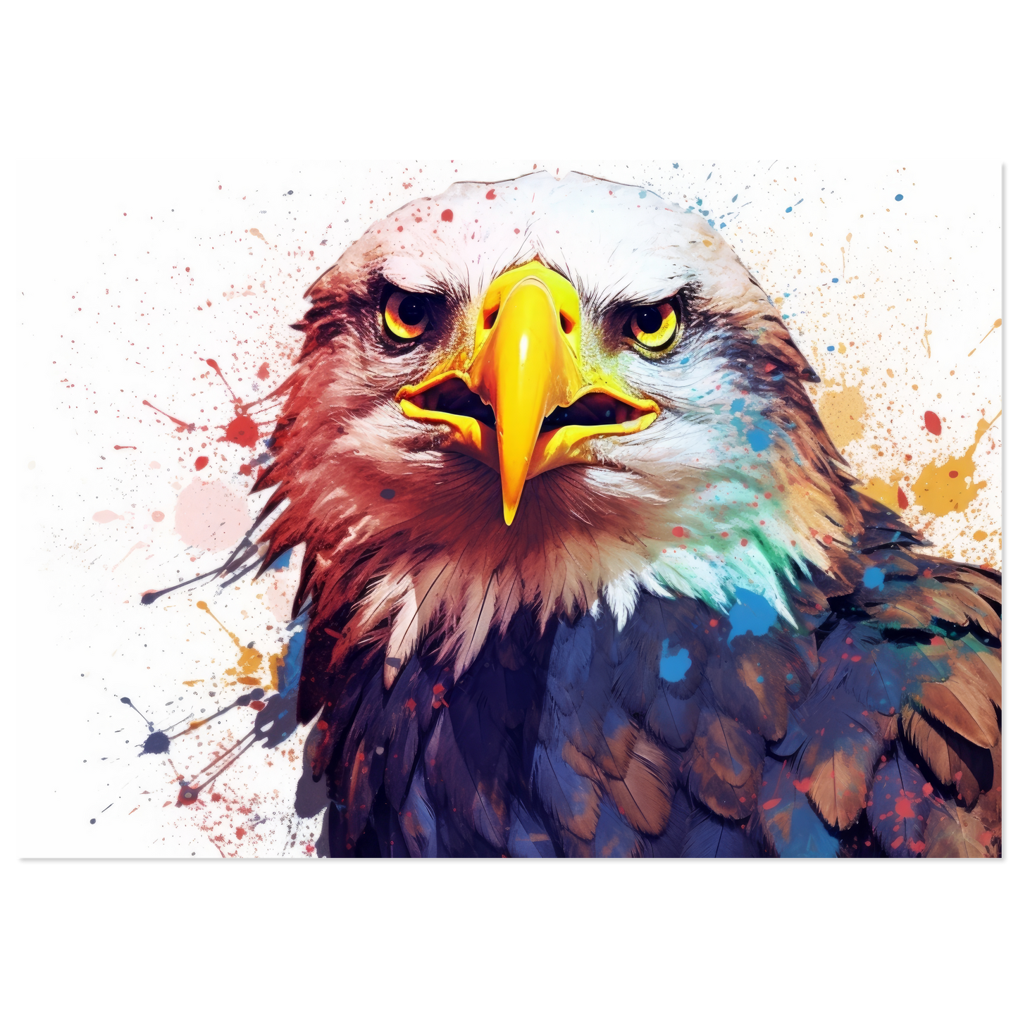 Weißkopf Seeadler Pop-Art (BIRD54)