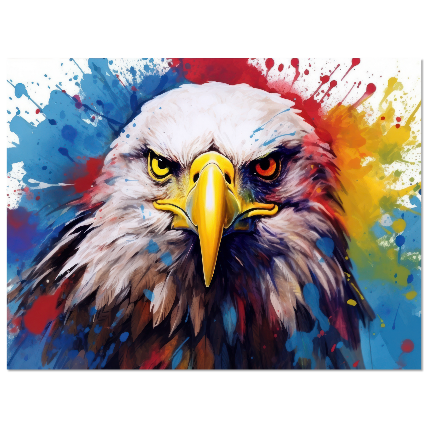 Weißkopf Seeadler Pop-Art (BIRD55)