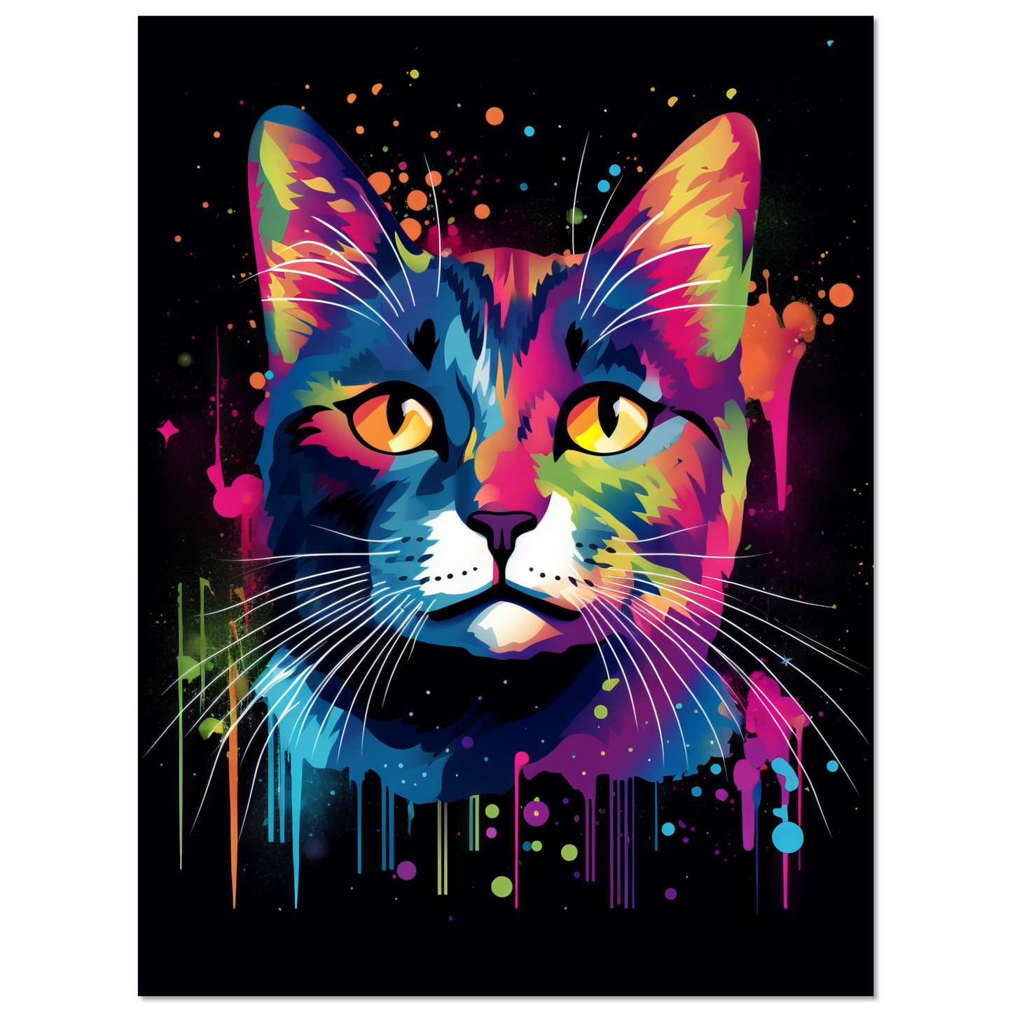 Katze Pop-Art (CAT12)