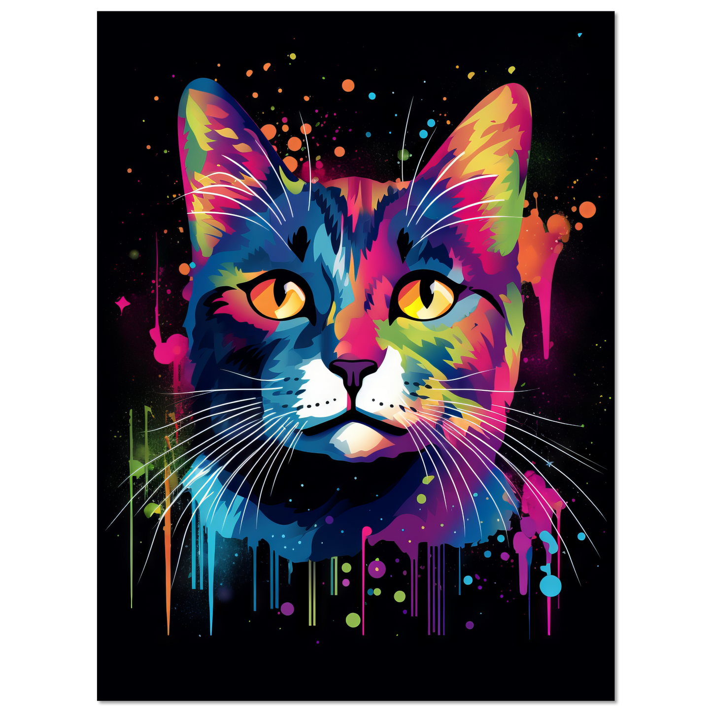 Katze Pop-Art (CAT12)