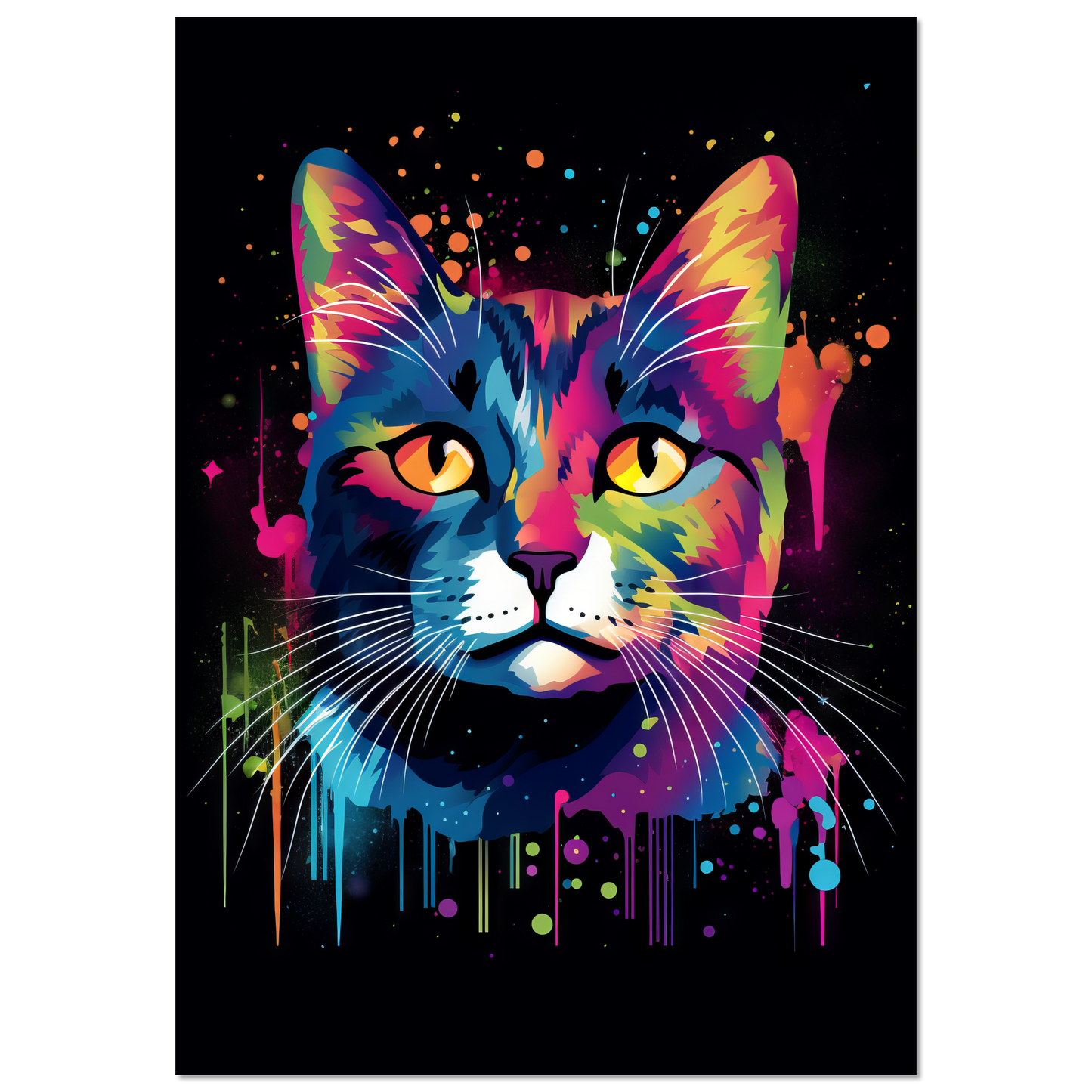 Katze Pop-Art (CAT12)
