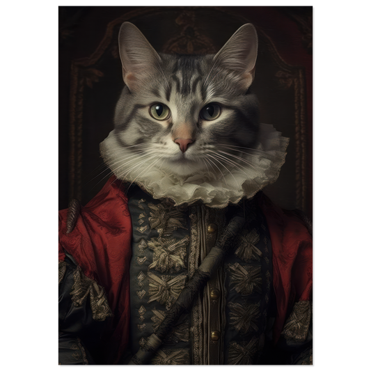 Katze Grau Getigert Renaissance (CAT132)