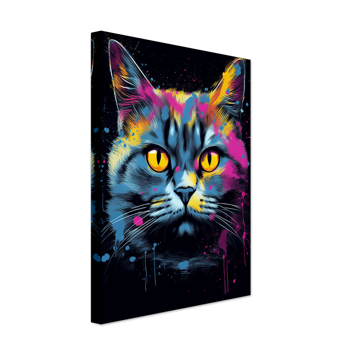 Katze Britisch Kurzhaar (BKH) Pop-Art (CAT18)