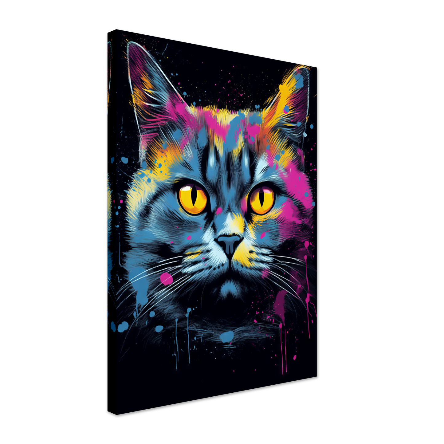 Katze Britisch Kurzhaar (BKH) Pop-Art (CAT18)