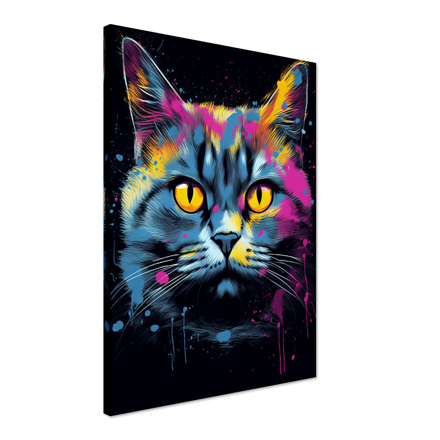 Katze Britisch Kurzhaar (BKH) Pop-Art (CAT18)
