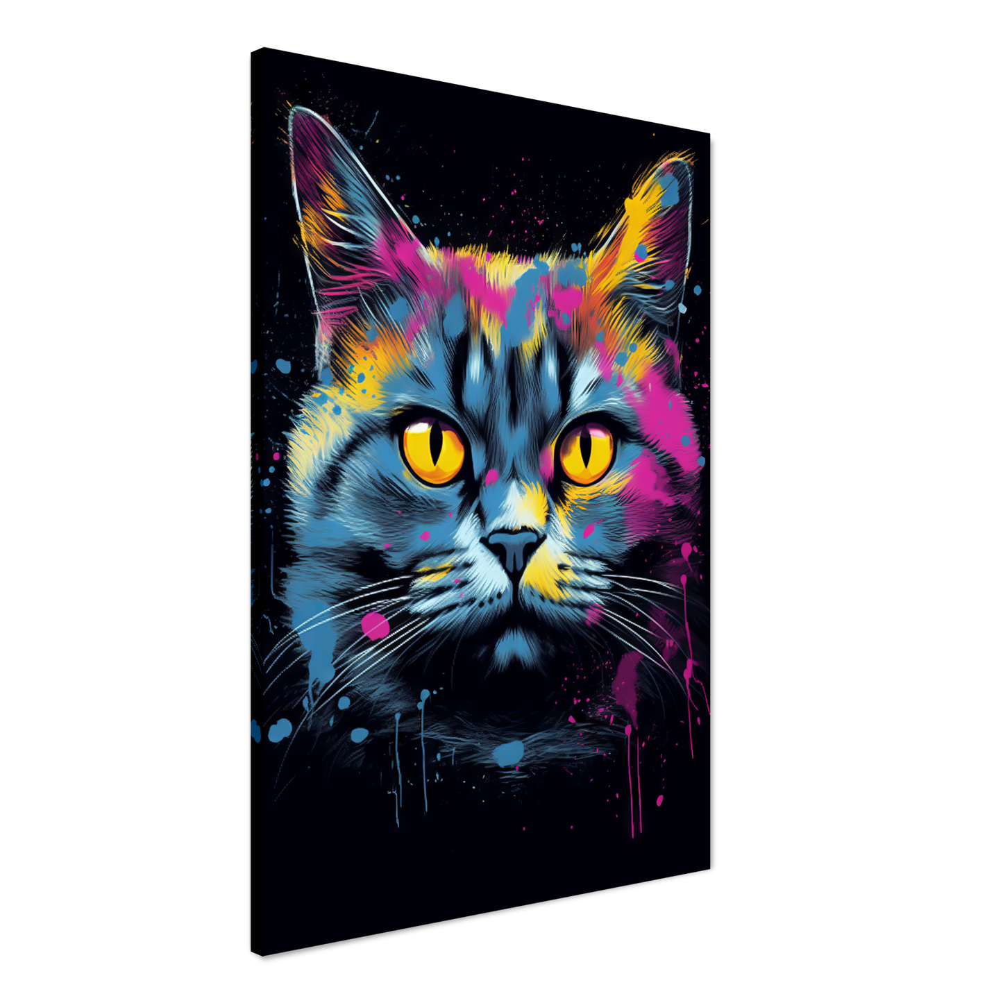 Katze Britisch Kurzhaar (BKH) Pop-Art (CAT18)