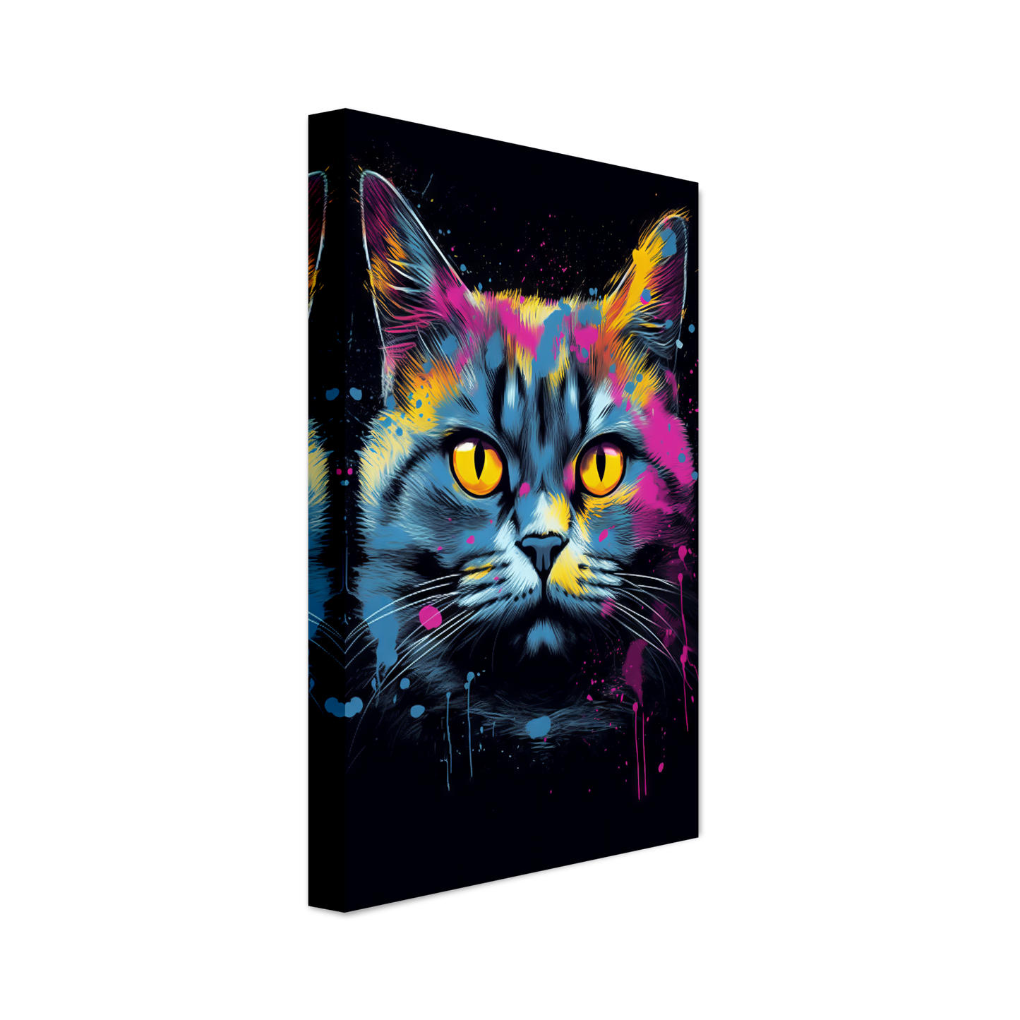 Katze Britisch Kurzhaar (BKH) Pop-Art (CAT18)