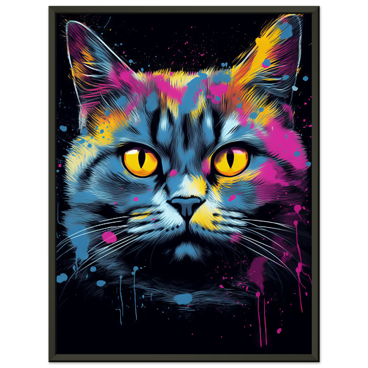 Katze Britisch Kurzhaar (BKH) Pop-Art (CAT18)