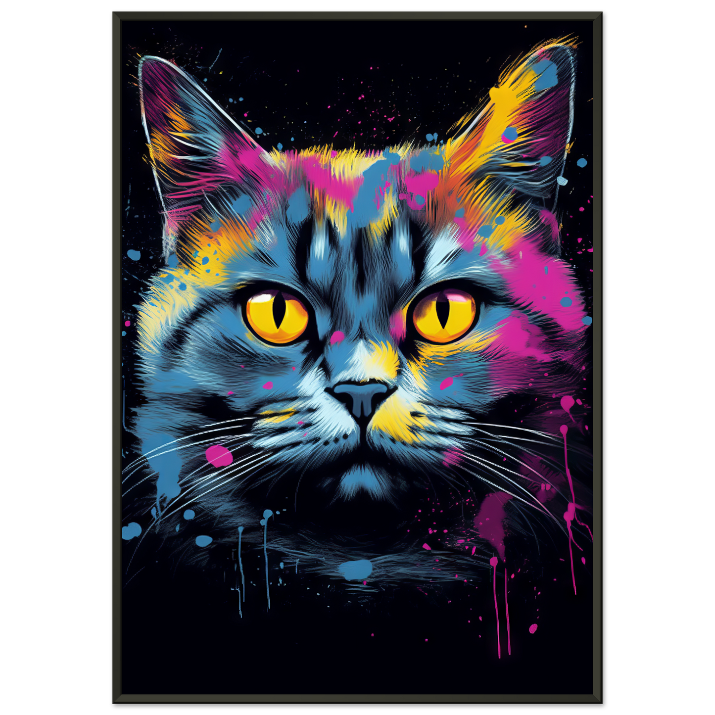 Katze Britisch Kurzhaar (BKH) Pop-Art (CAT18)