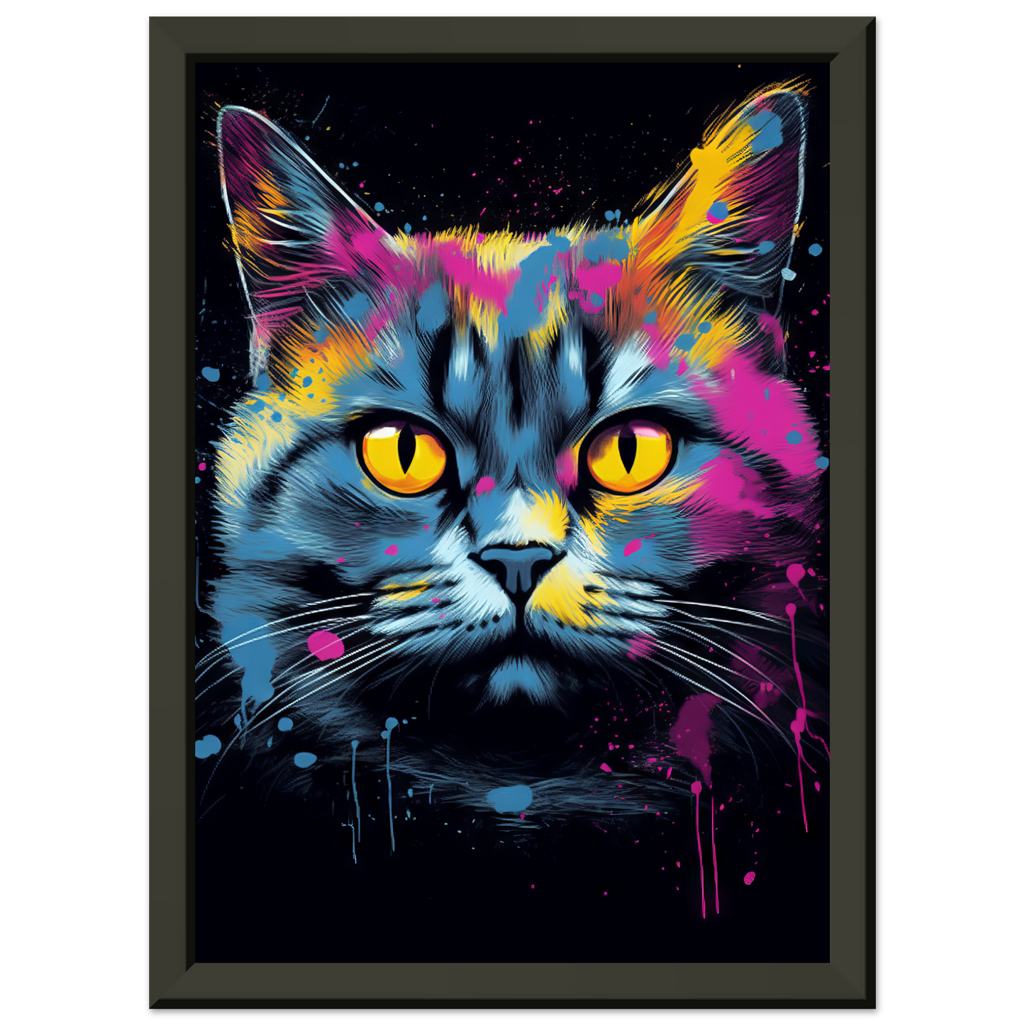 Katze Britisch Kurzhaar (BKH) Pop-Art (CAT18)